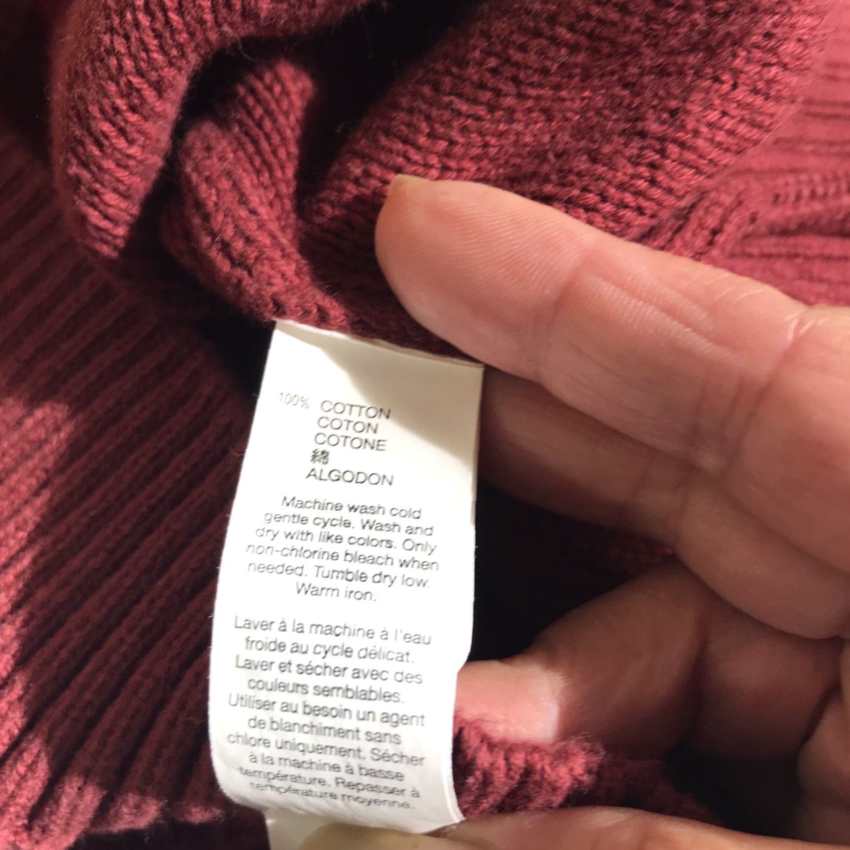 Gap Gap Women's Sweater Pullover Knit Long Sleeve Round Neck Fall Winter XL Burgundy Casual Modern Size XL / US 12-14 / IT 48-50 - 4 Thumbnail