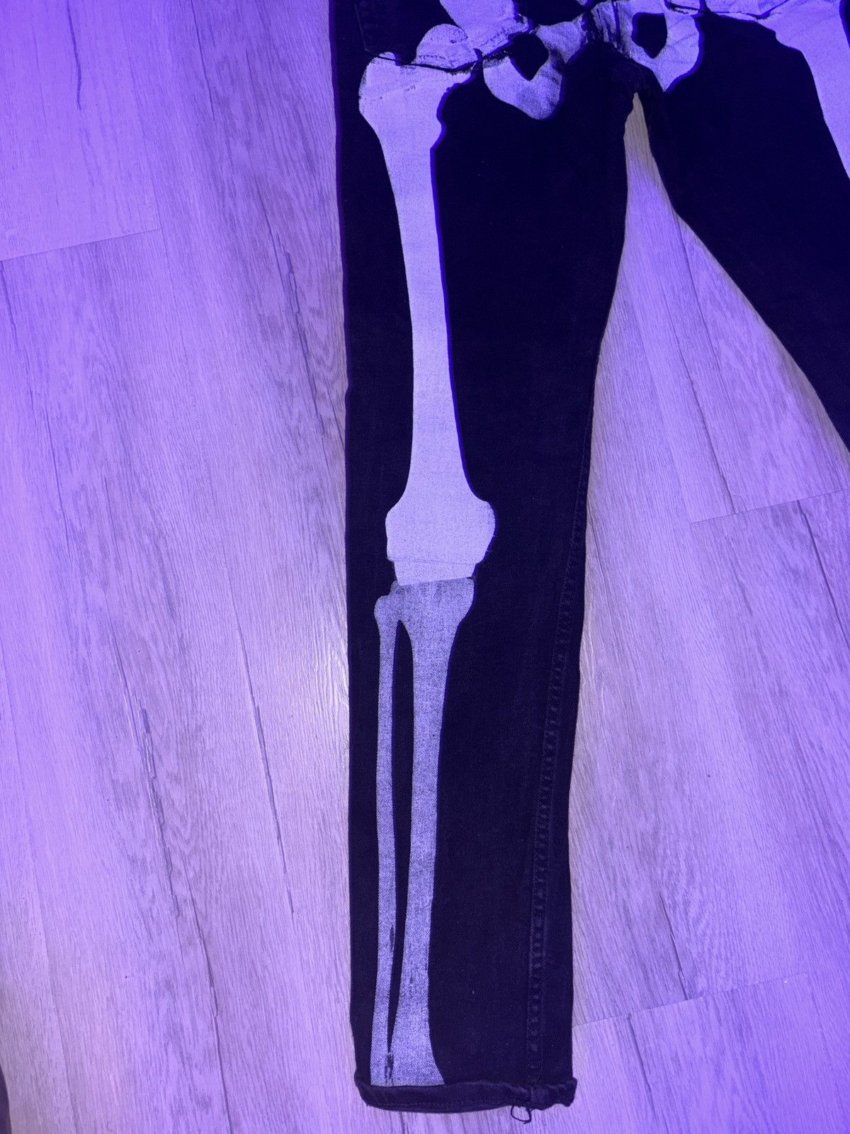 Other Klan Life - KL Clothing " SOLID COLORED OG SKELETON DENIM" Size US 29 - 2 Thumbnail