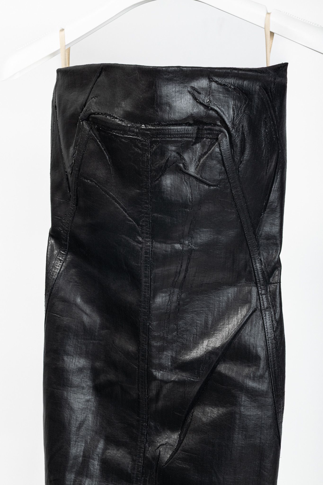 Rick Owens Rick Owens "Luxor" FW/23 Coated Strapless Bustier Mini Dress Size L / US 10 / IT 46 - 3 Thumbnail