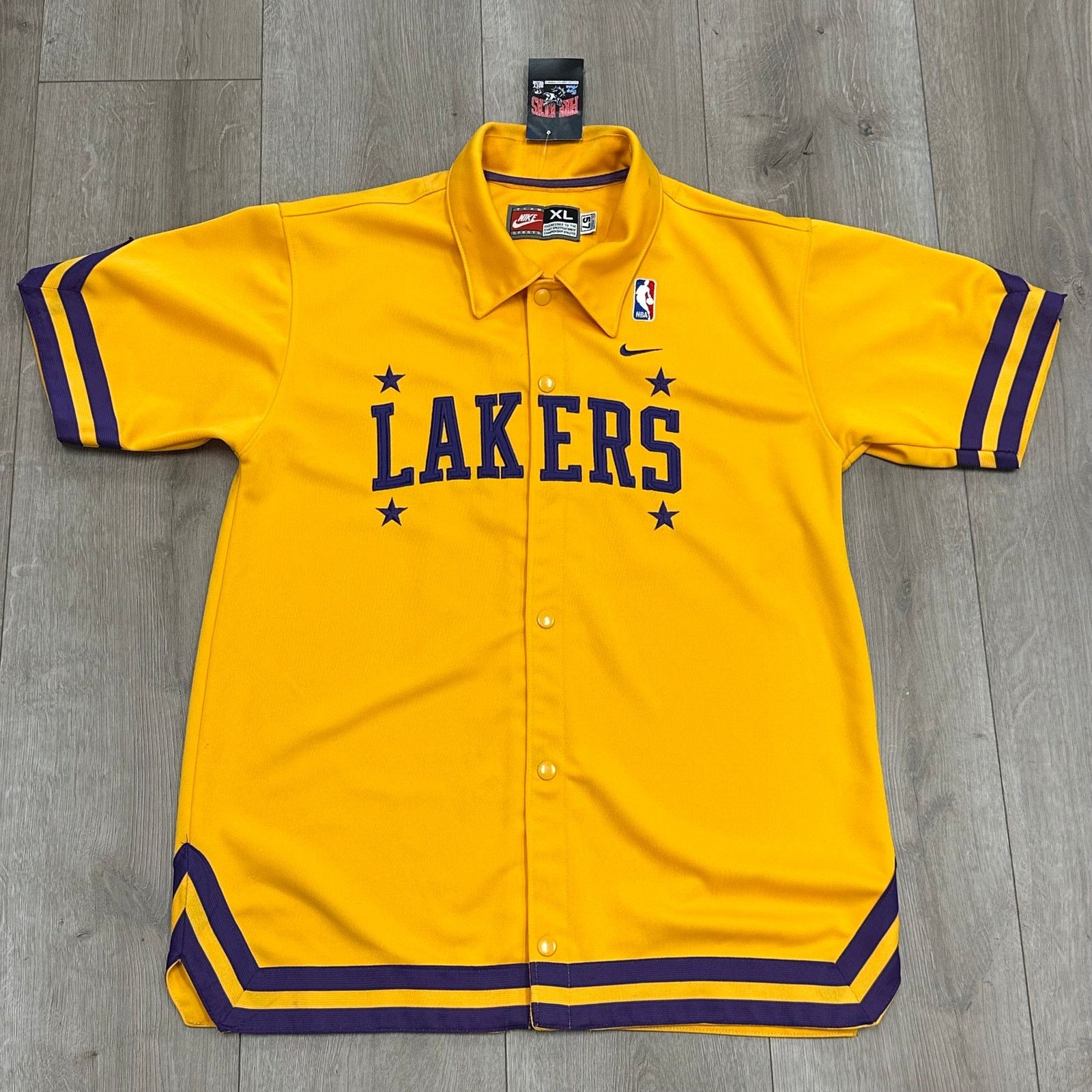 Nike Vintage Nike NBA LA Lakers Warm Up Shooting Jersey Size XL Size US XL / EU 56 / 4 - 1 Thumbnail