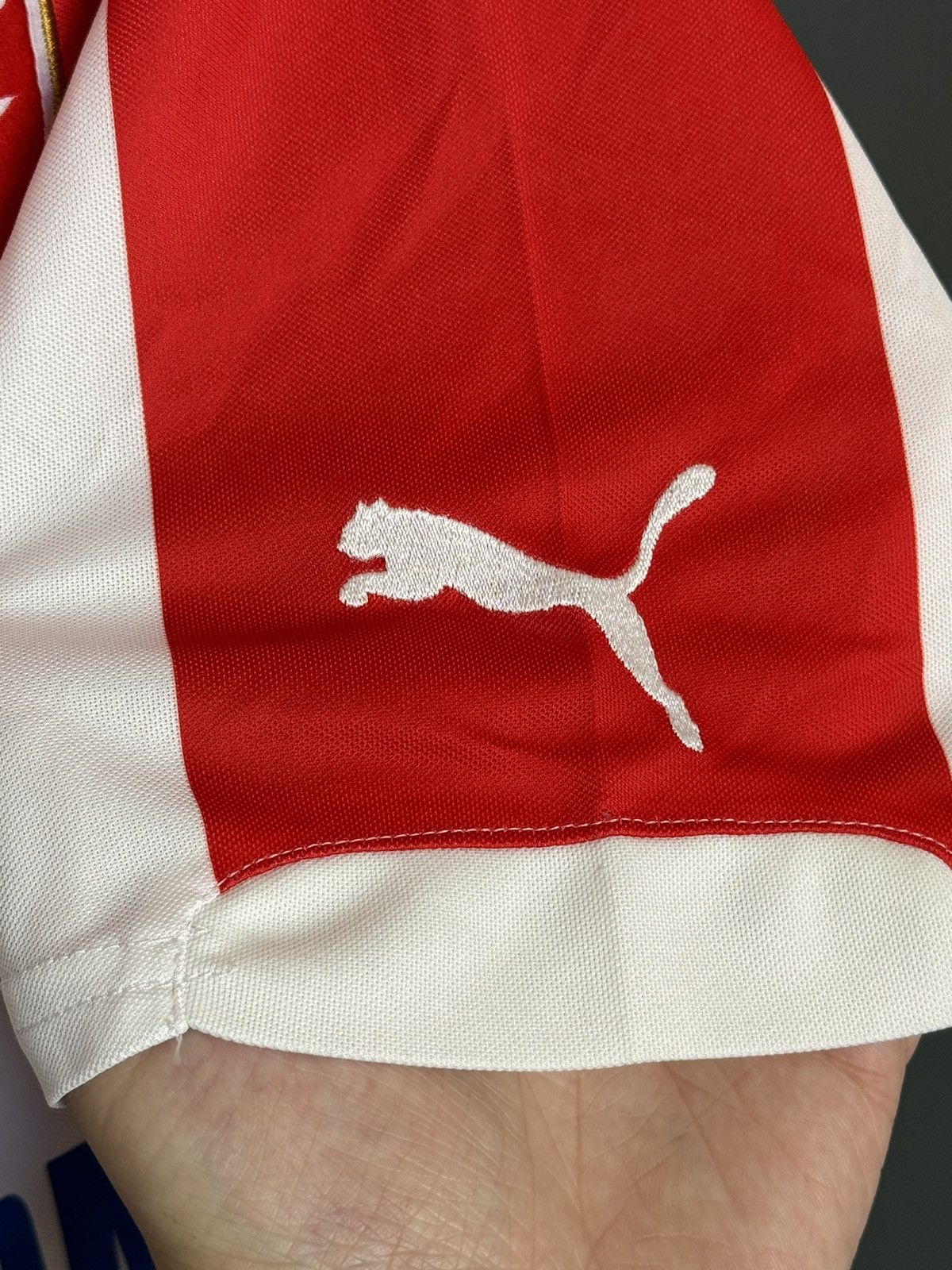 Puma Red Star Belgrad 15/16 Match Worn Kovacevic Football Jersey Size US M / EU 48-50 / 2 - 7 Thumbnail