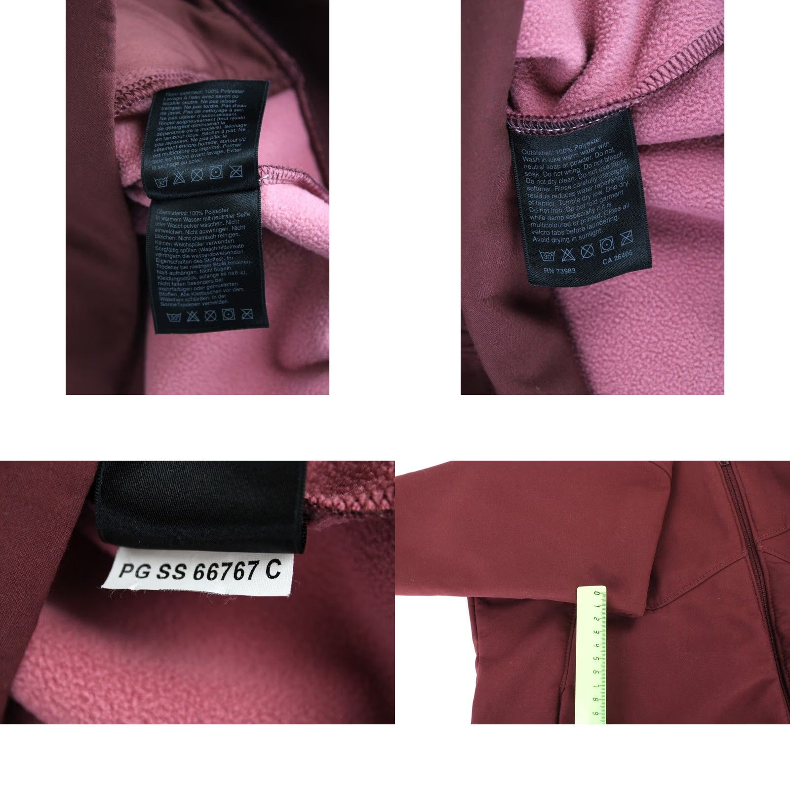 Helly Hansen HELly Hansen Jacket Women's MEDIUM Lightweight Hooded Full Zip Burgundy Jacket Size M / US 6-8 / IT 42-44 - 8 Thumbnail