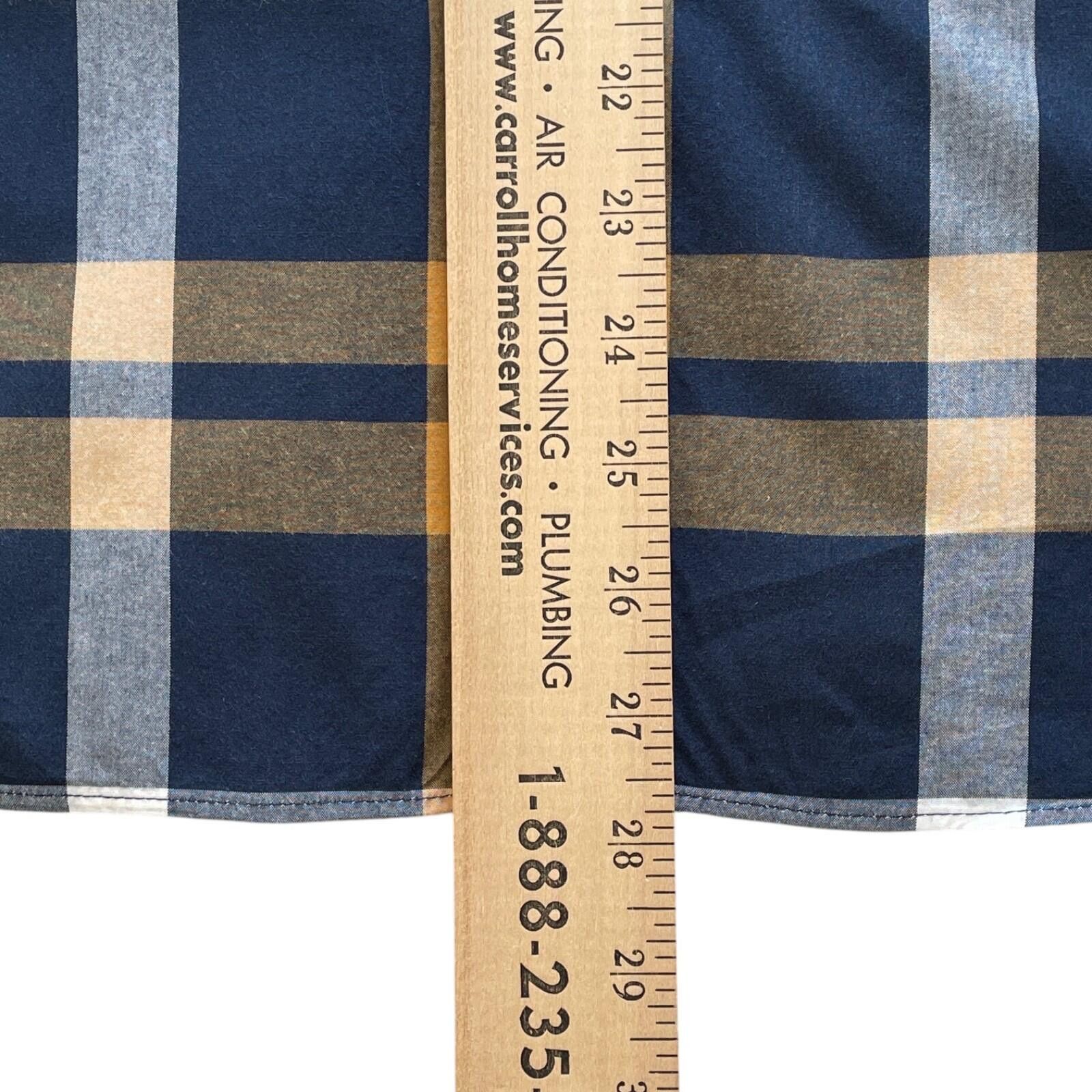 J.Crew J Crew Mens XL Vintage Blue/Gold Plaid LS Button Down Shirt Size US XL / EU 56 / 4 - 8 Thumbnail