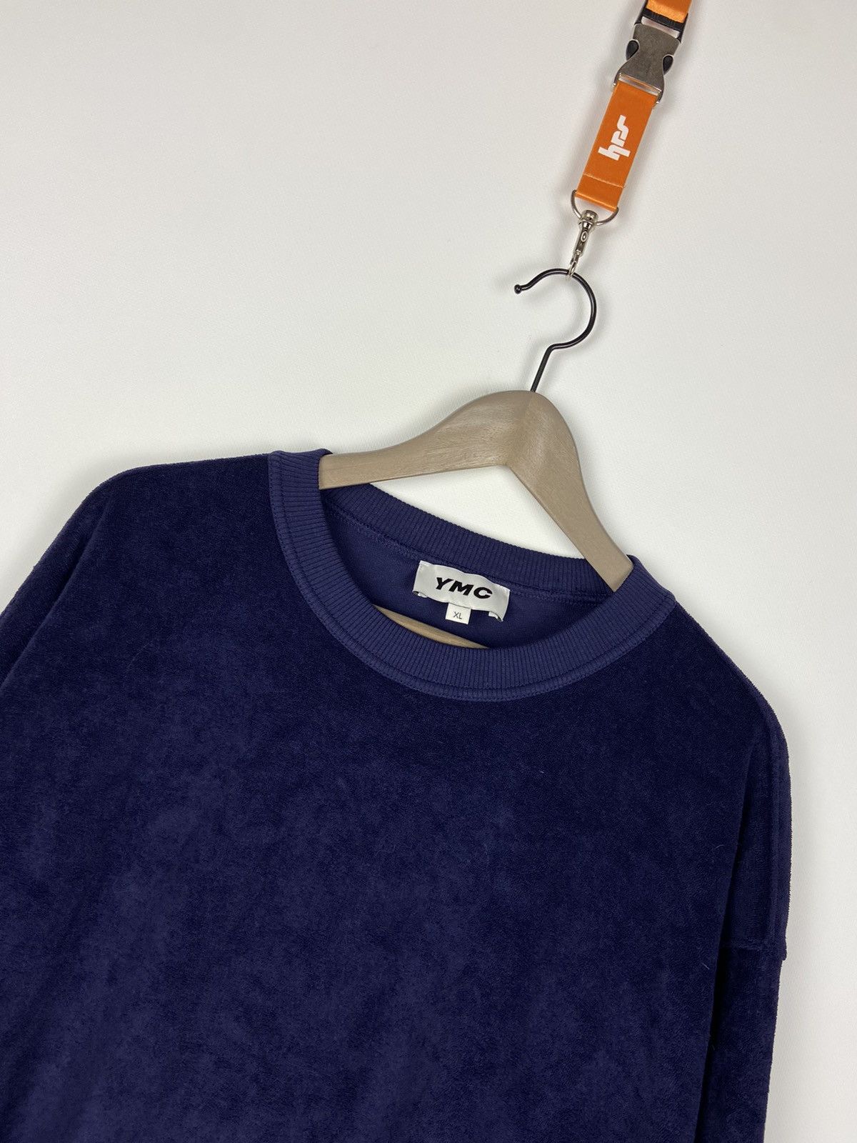 YMC YMC Daisy Terry Towelling Crew Sweatshirt Mens Blue Sz XL Size US XL / EU 56 / 4 - 4 Thumbnail