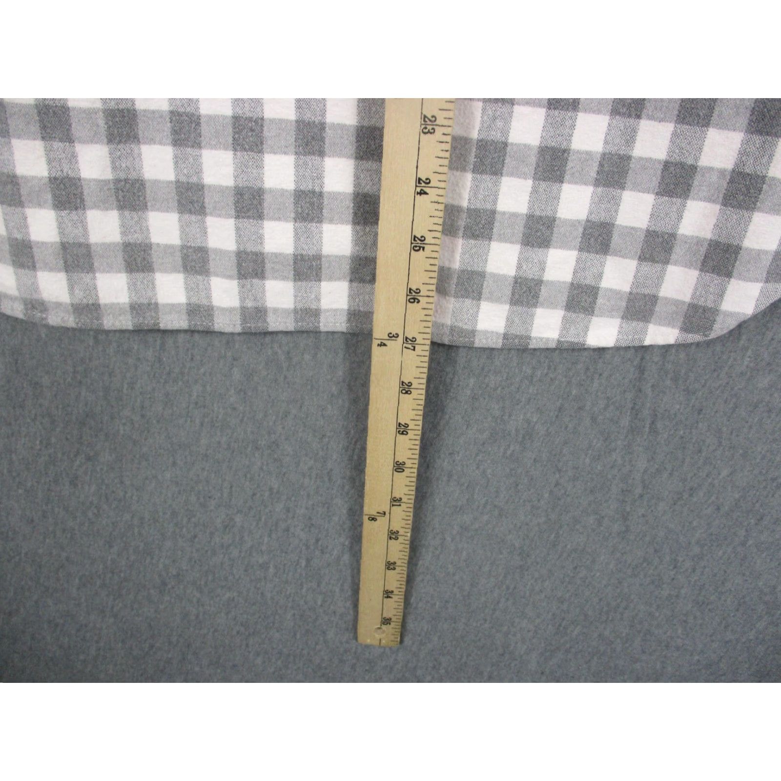Vintage VINTAGE L.L. Bean Shirt Women XL Gray Check Chamois Flannel Long Sleeve Made USA Size XL / US 12-14 / IT 48-50 - 4 Thumbnail