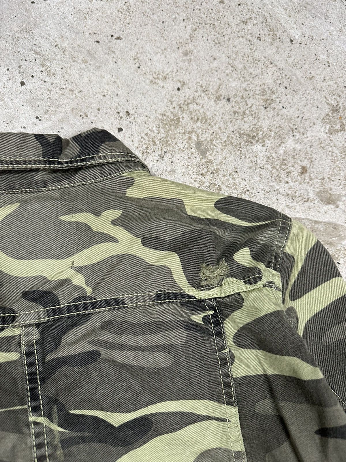 Other Vintage Y2K Camo Asymmetrical Moto Biker Reworked Jacket Size US S / EU 44-46 / 1 - 16 Thumbnail