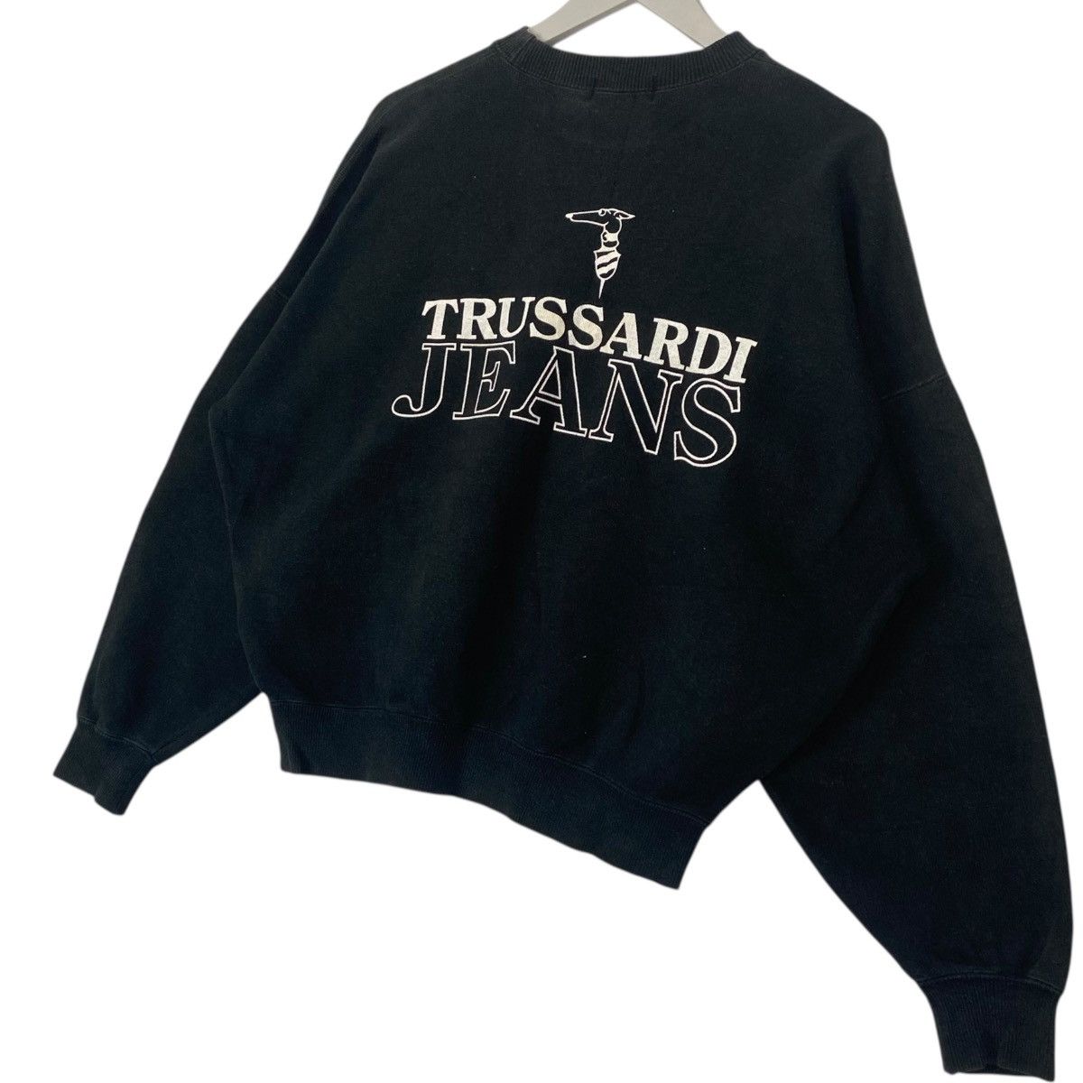 Other Vintage Trussardi Jeans Sweatshirt Crewneck Black Big Logo Size US M / EU 48-50 / 2 - 3 Thumbnail