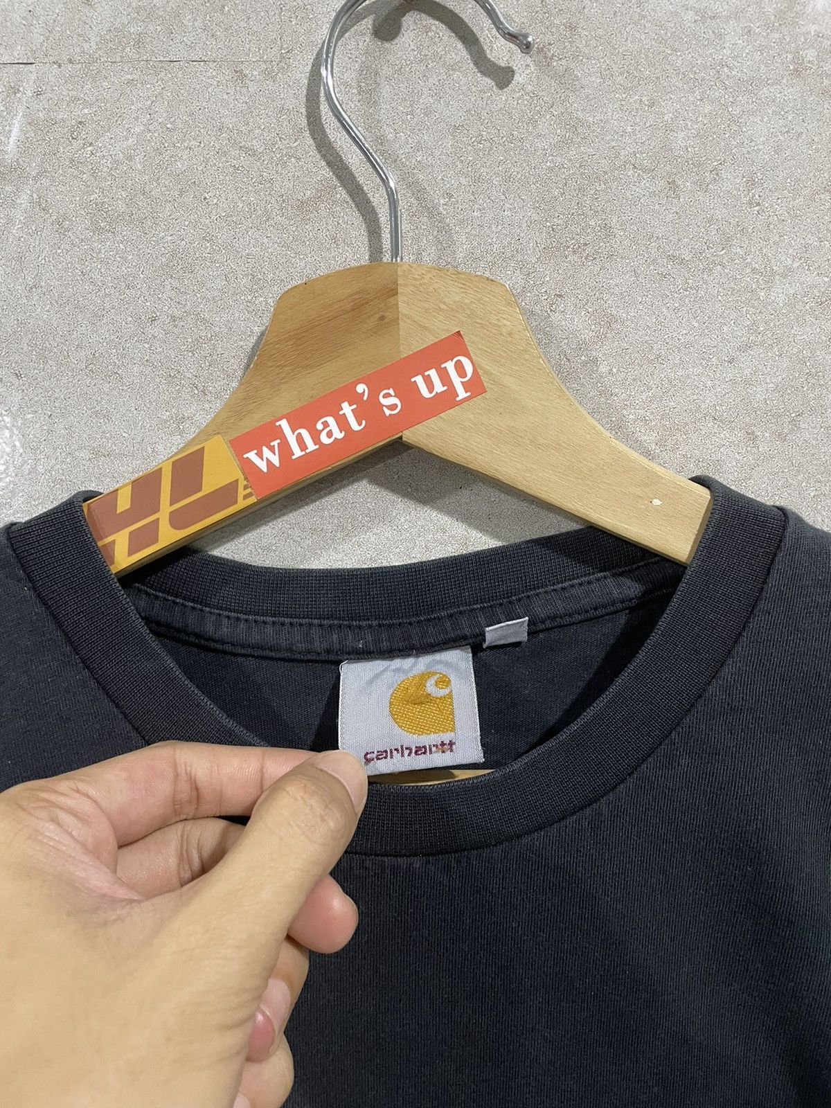 Carhartt × Vintage Vintage Y2K Carhatt Spell Out OG Tee Size US S / EU 44-46 / 1 - 3 Thumbnail