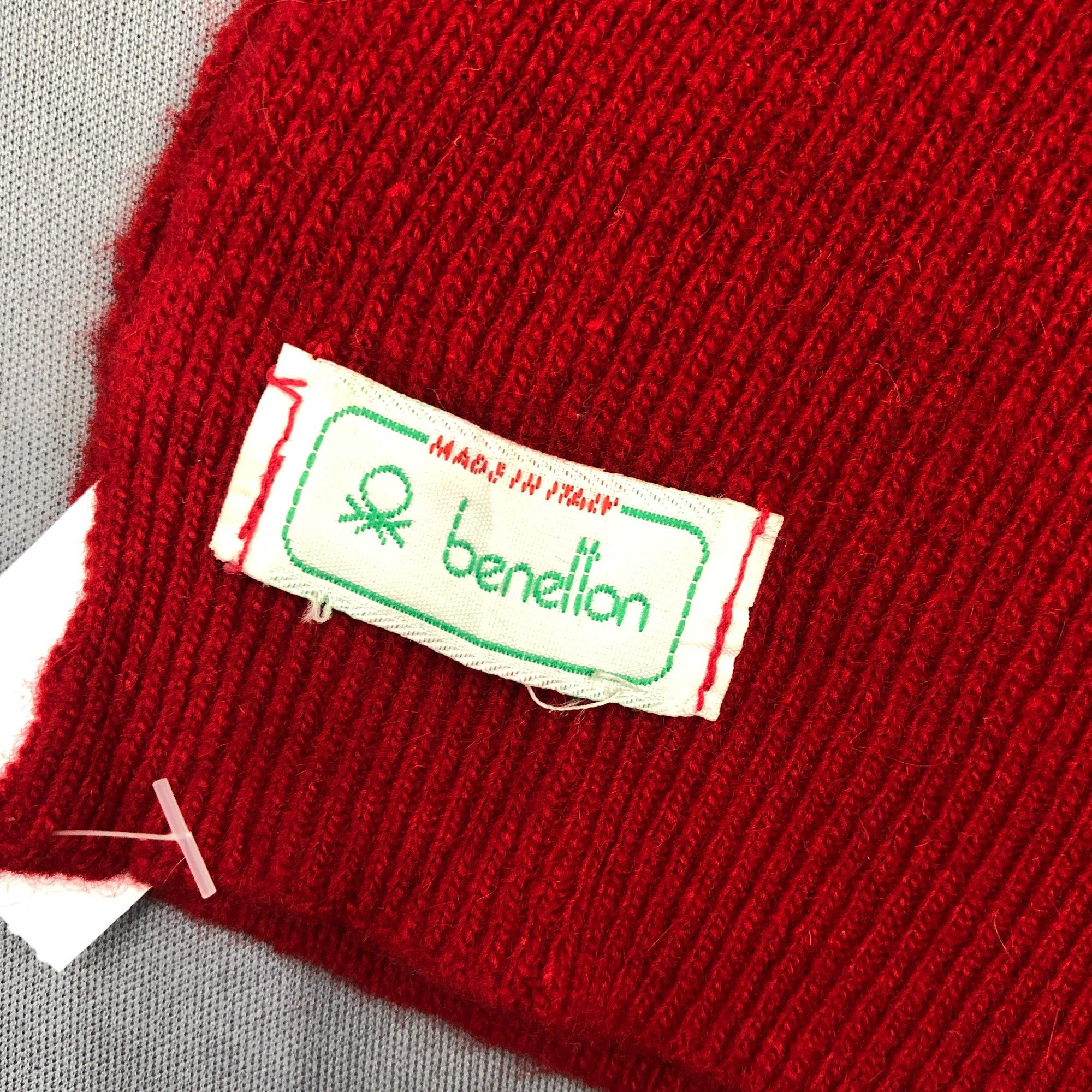 Benetton Vintage Benetton Scarf Muffler Wool Knit Winter Scarves Size ONE SIZE - 5 Thumbnail