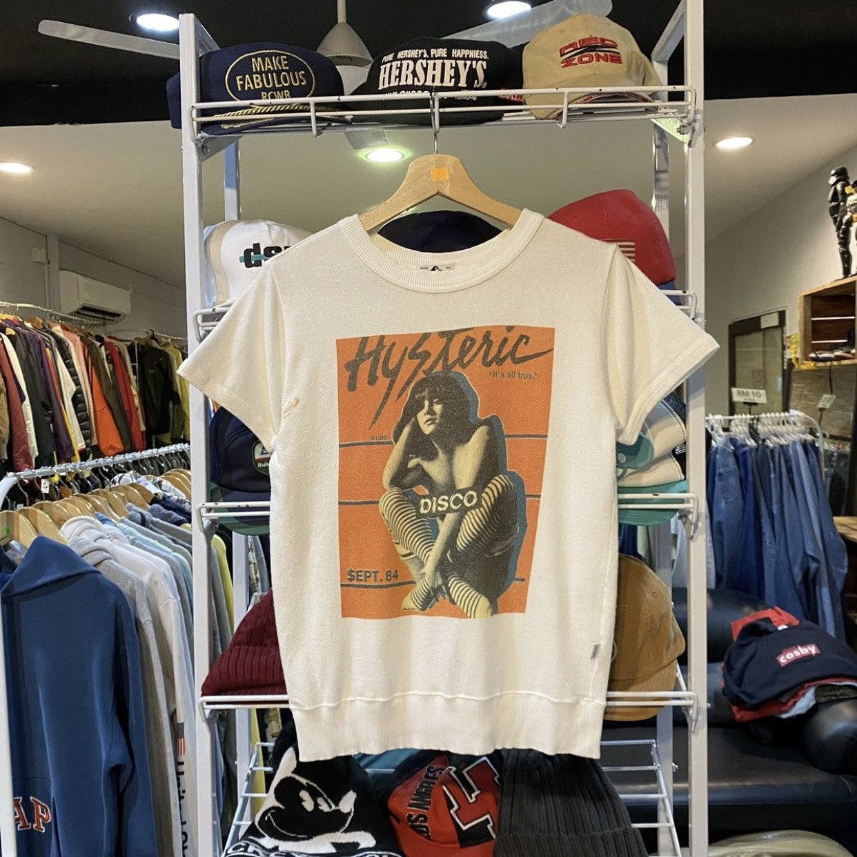 Hysteric Glamour × Japanese Brand HYSTERIC HLAMOUR DISCO Short Sleeve Sweashirt Newspaper Size US S / EU 44-46 / 1 - 1 Thumbnail