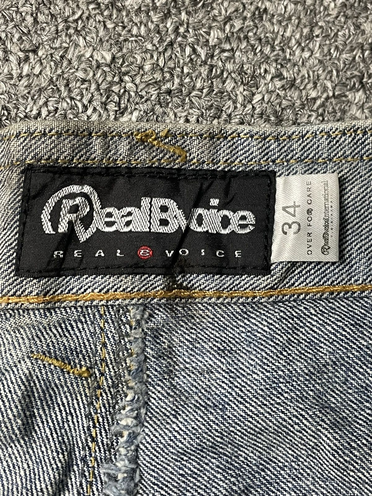Japanese Brand × Vintage REAL B.VOICE Japanese Brand Spell Out Jeans (84) Size US 35 - 10 Thumbnail