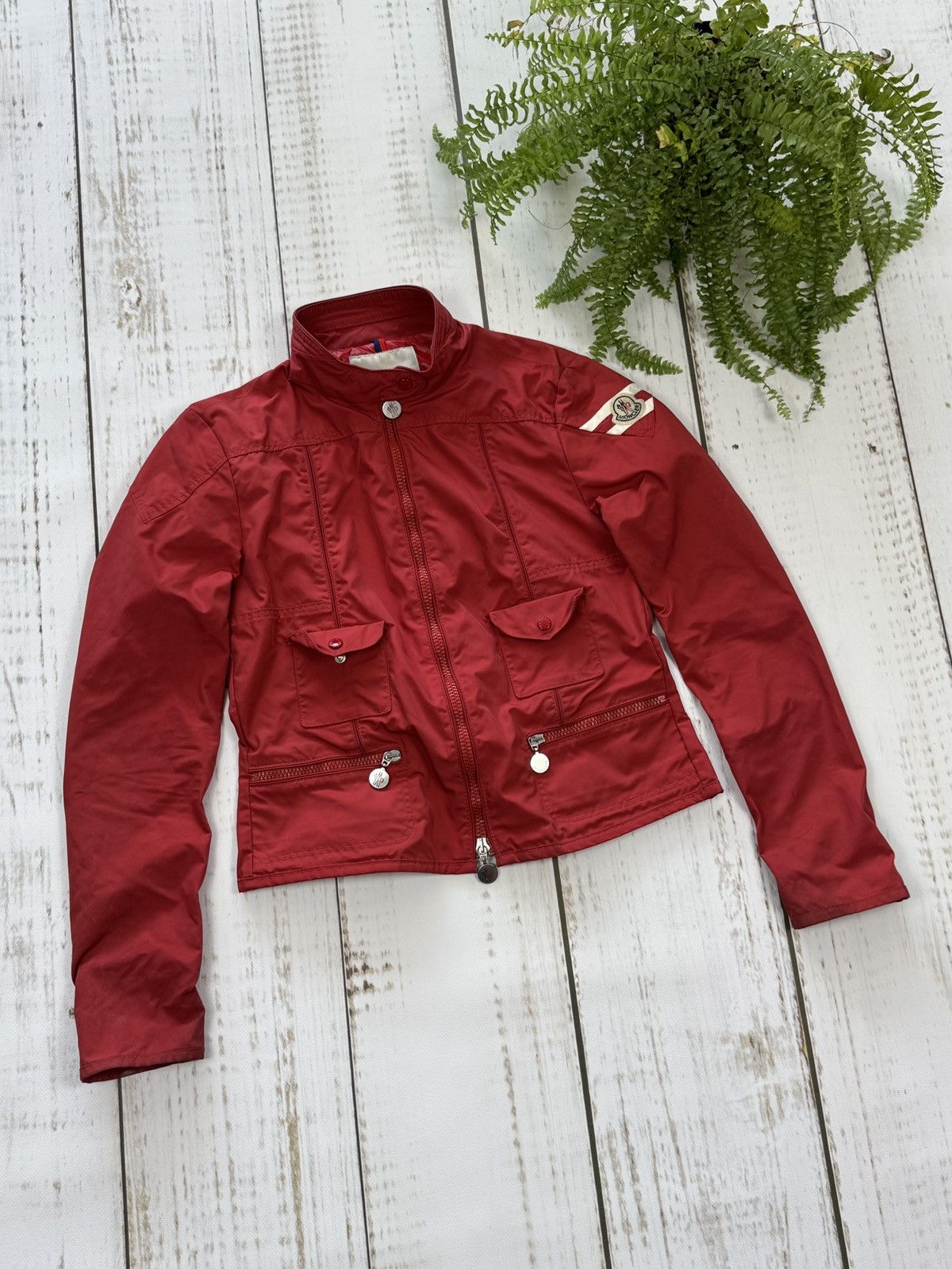 Moncler × Vintage Moncler Racing Jacket Vintage Patch Size S / US 4 / IT 40 - 2 Thumbnail