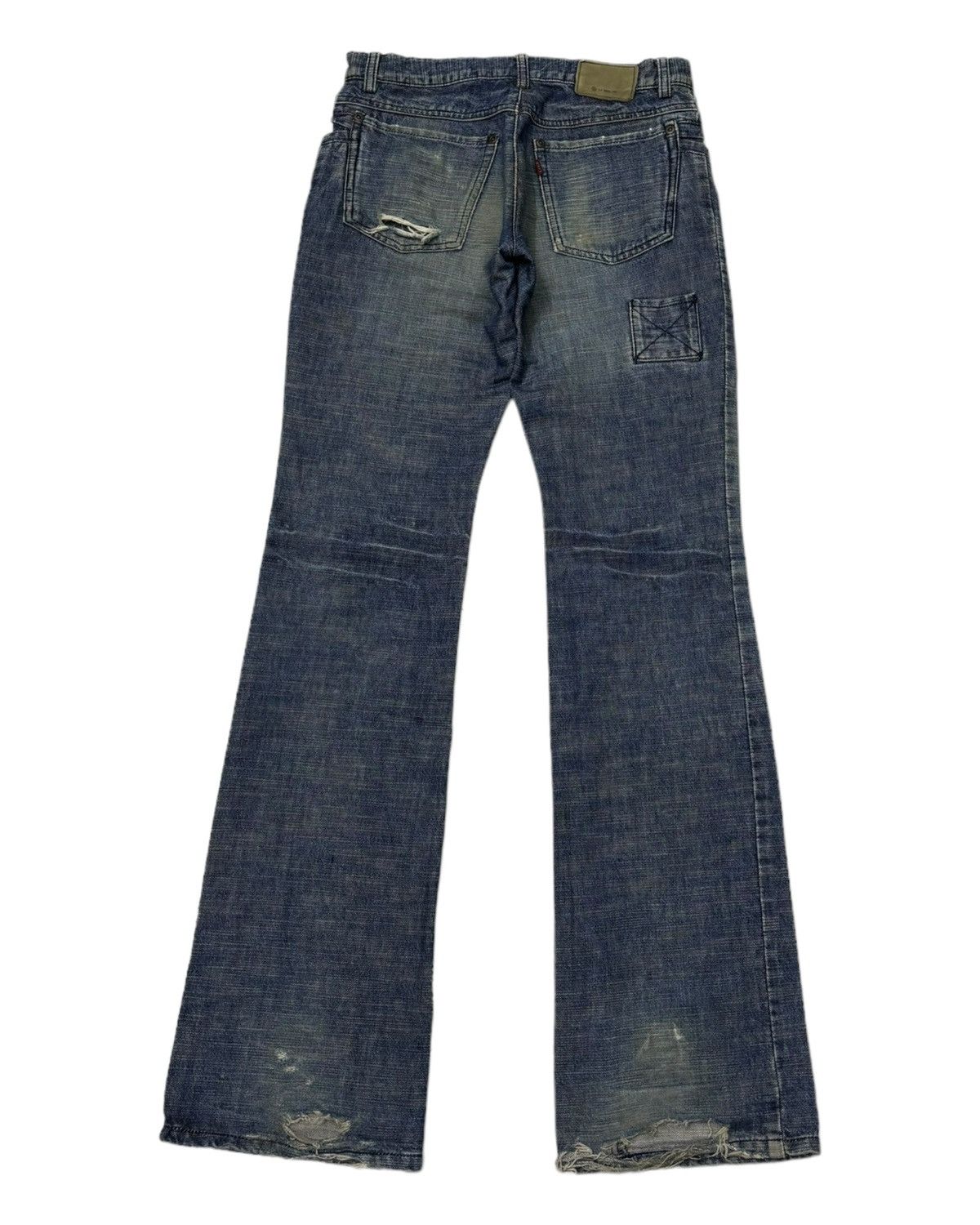 If Six Was Nine 🔥ARCHIVE L7 REAL HIP JAPANESE FLARED DENIM BOOTCUT JEANS Size US 30 / EU 46 - 7 Thumbnail