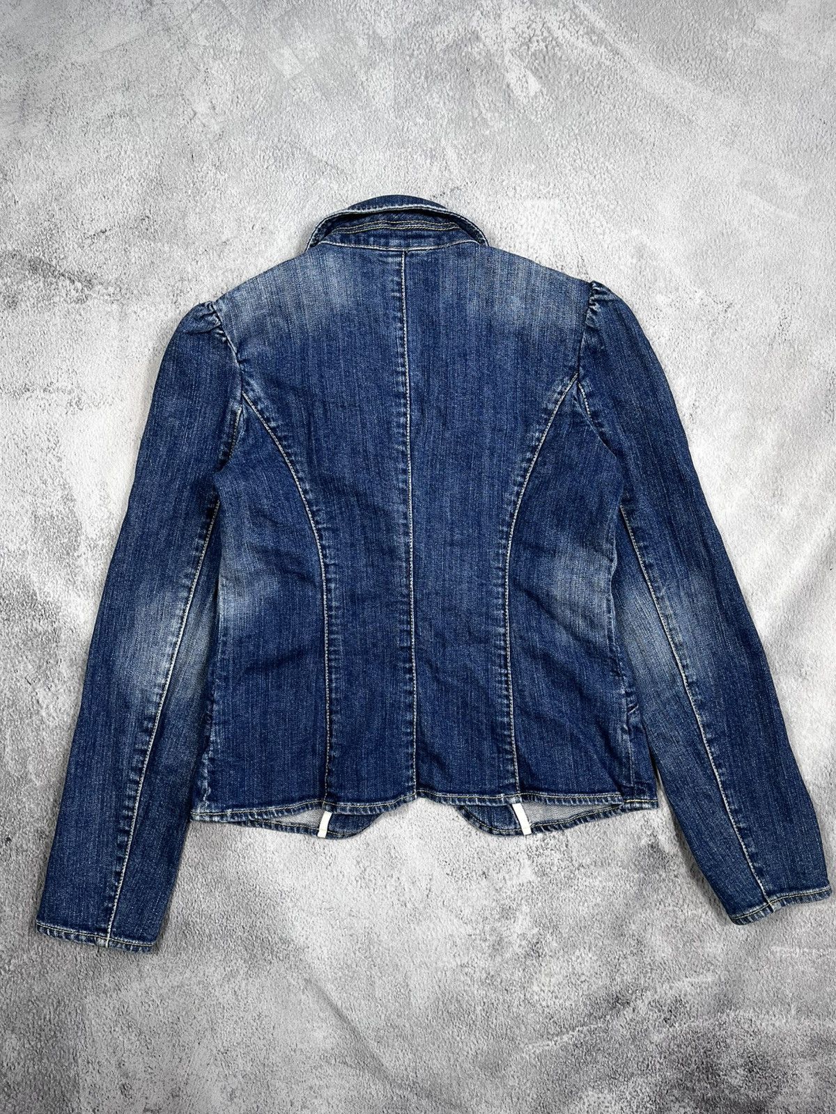 Gap × Vintage Vintage Y2K Gap denim jacket blazer 00s style size 6 Size XS / US 0-2 / IT 36-38 - 6 Thumbnail