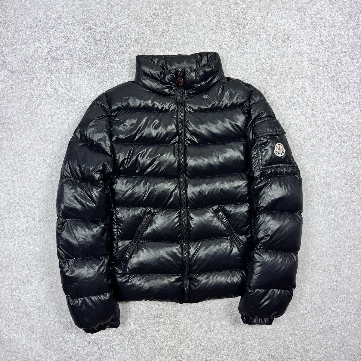 Moncler Women`s Moncler Berre Black Shiny Puffer Jacket Size 1 / S Size S / US 4 / IT 40 - 2 Thumbnail