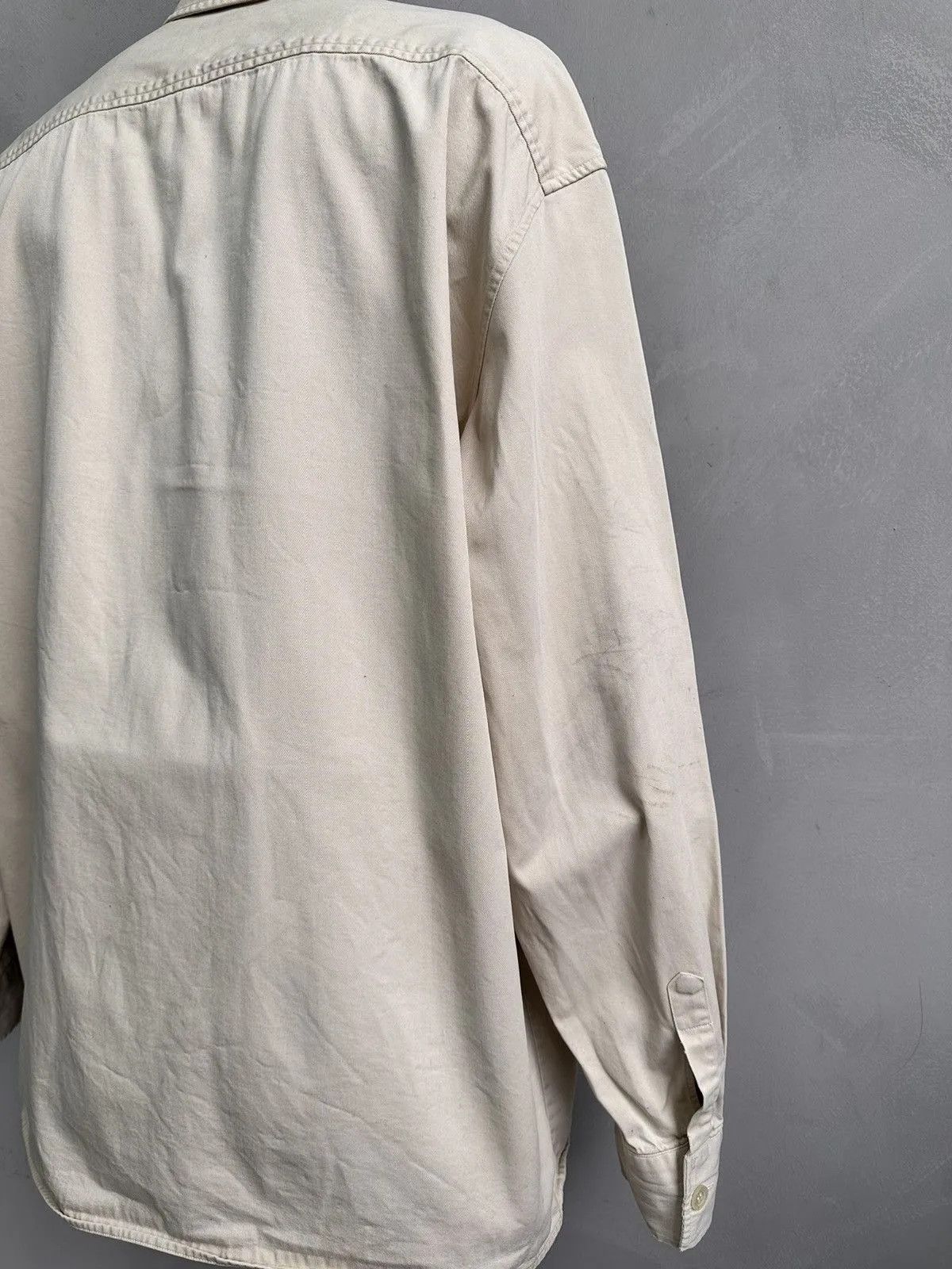 Vintage Beige Jacket Dolce Gabbana Vintage Mens Workwear Japan Y2K Size US XL / EU 56 / 4 - 10 Thumbnail