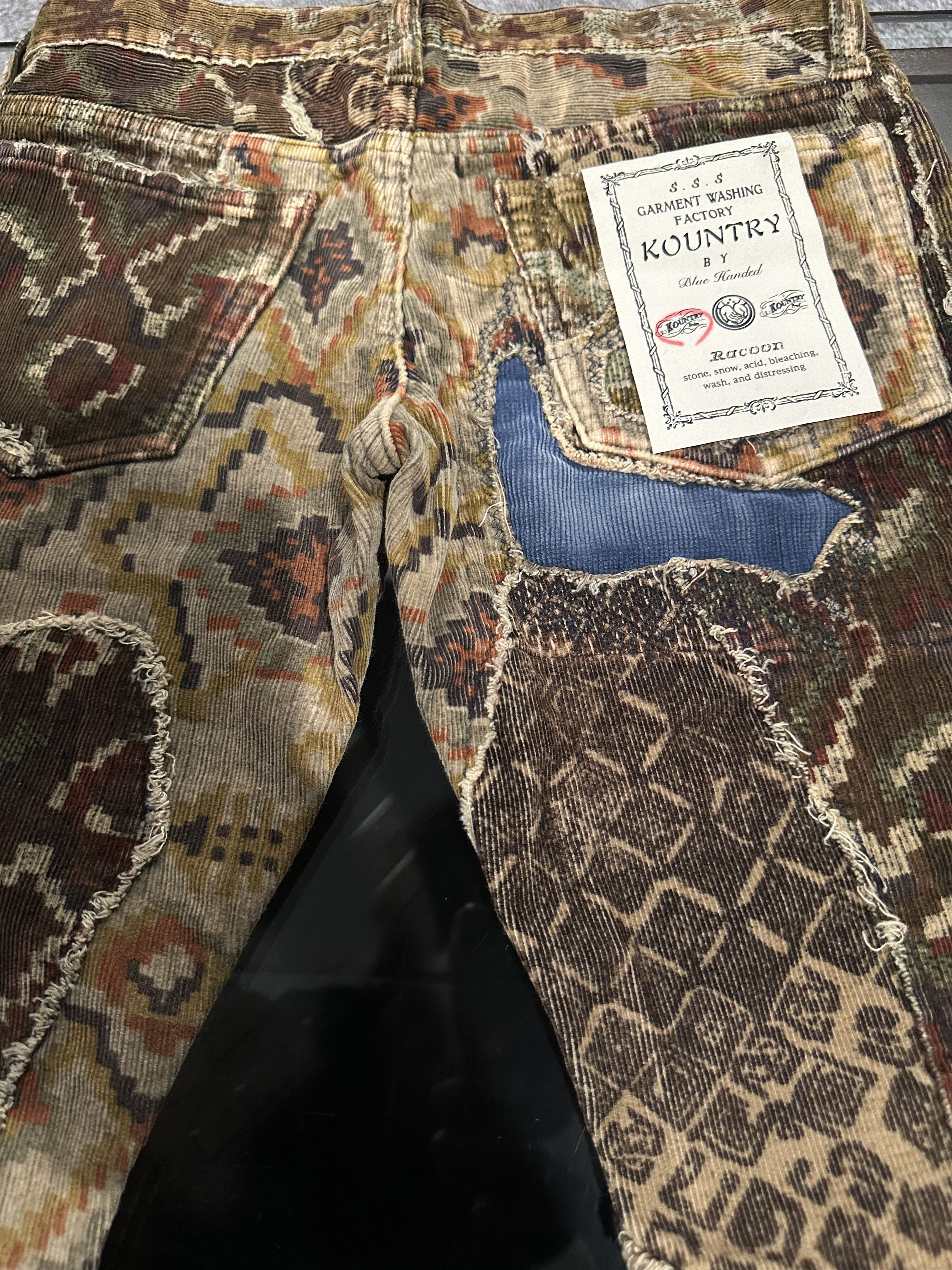 Kapital Repaired Corduroy Patchwork Denim BNWT Size US 28 / EU 44 - 6 Thumbnail