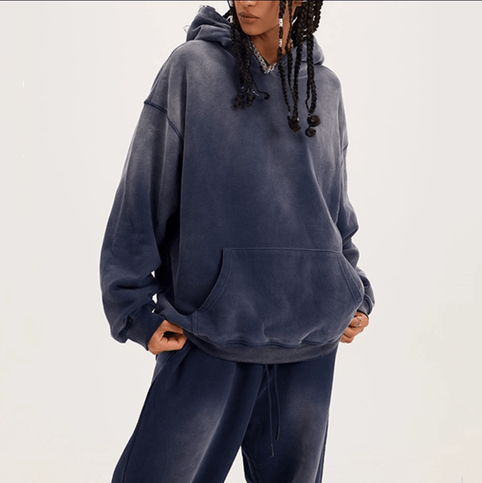 Japanese Brand StoneWashed Tie-Dyed Heavy Cotton Fleece Hoodie Stone Washed Size US L / EU 52-54 / 3 - 6 Thumbnail