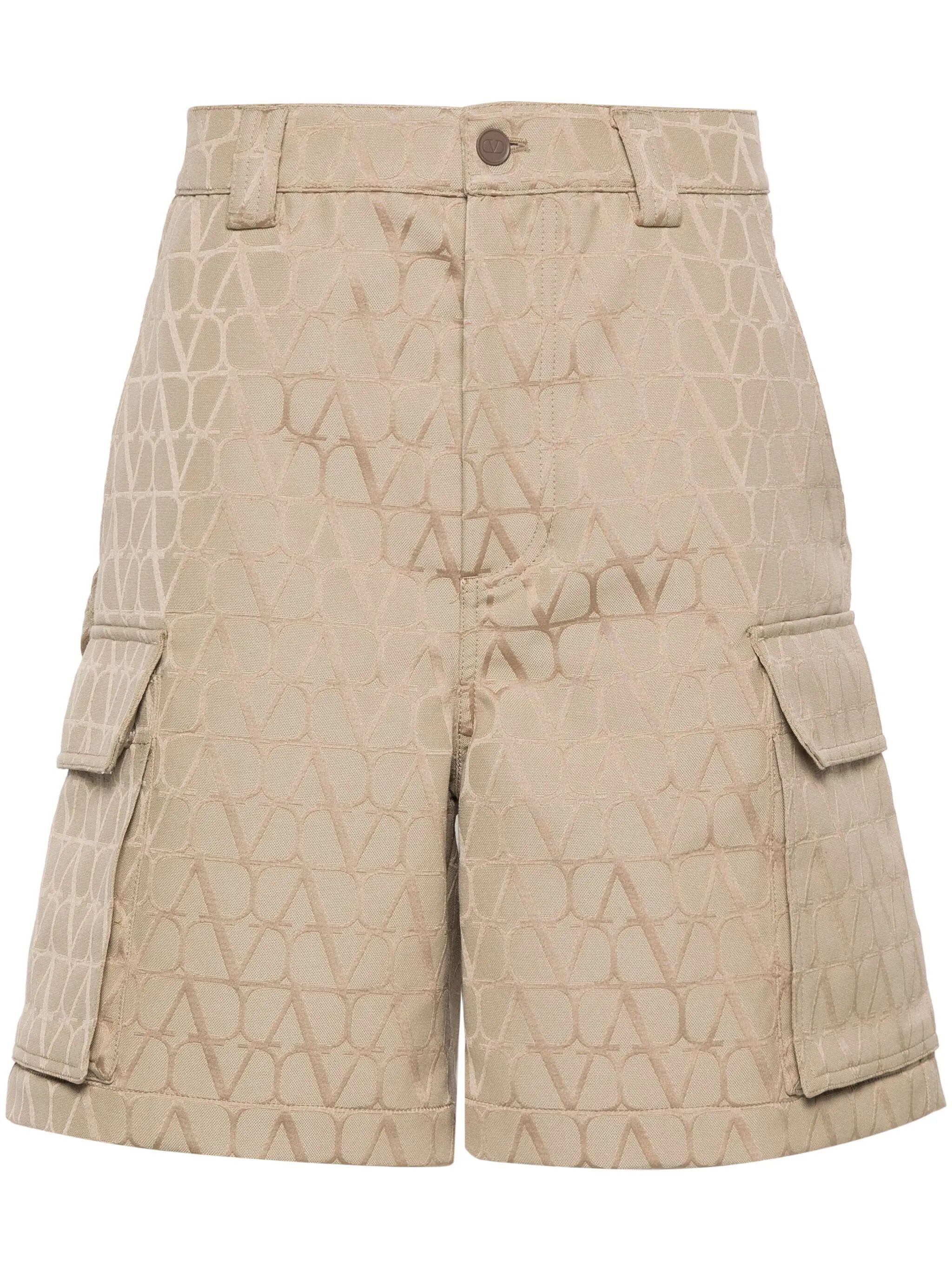 Valentino o1y0525 Cargo Short in Beige Size US 32 / EU 48 - 1 Thumbnail