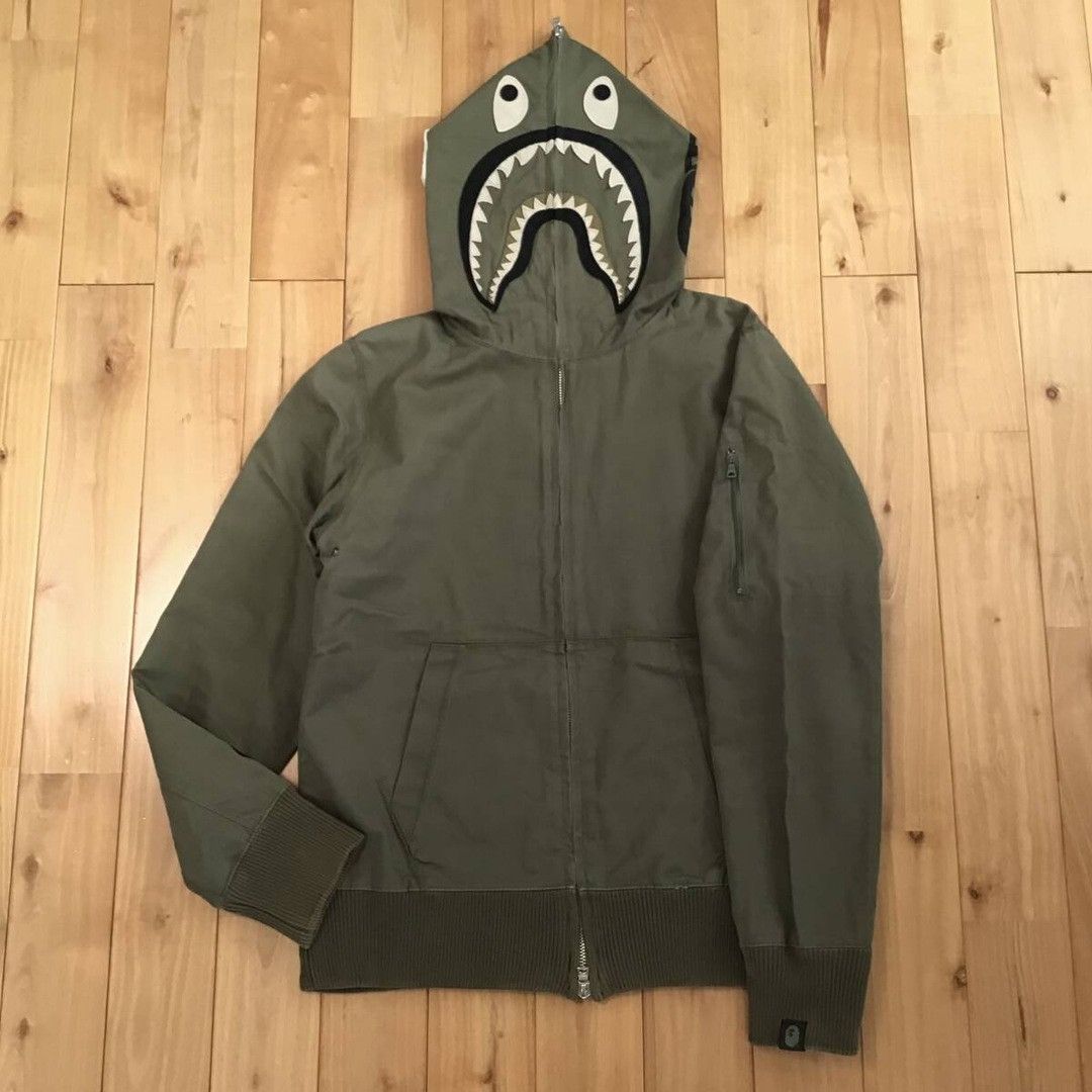 Bape 2012 BAPE Herringbone Shark full zip hoodie a bathing ape Size US M / EU 48-50 / 2 - 1 Thumbnail