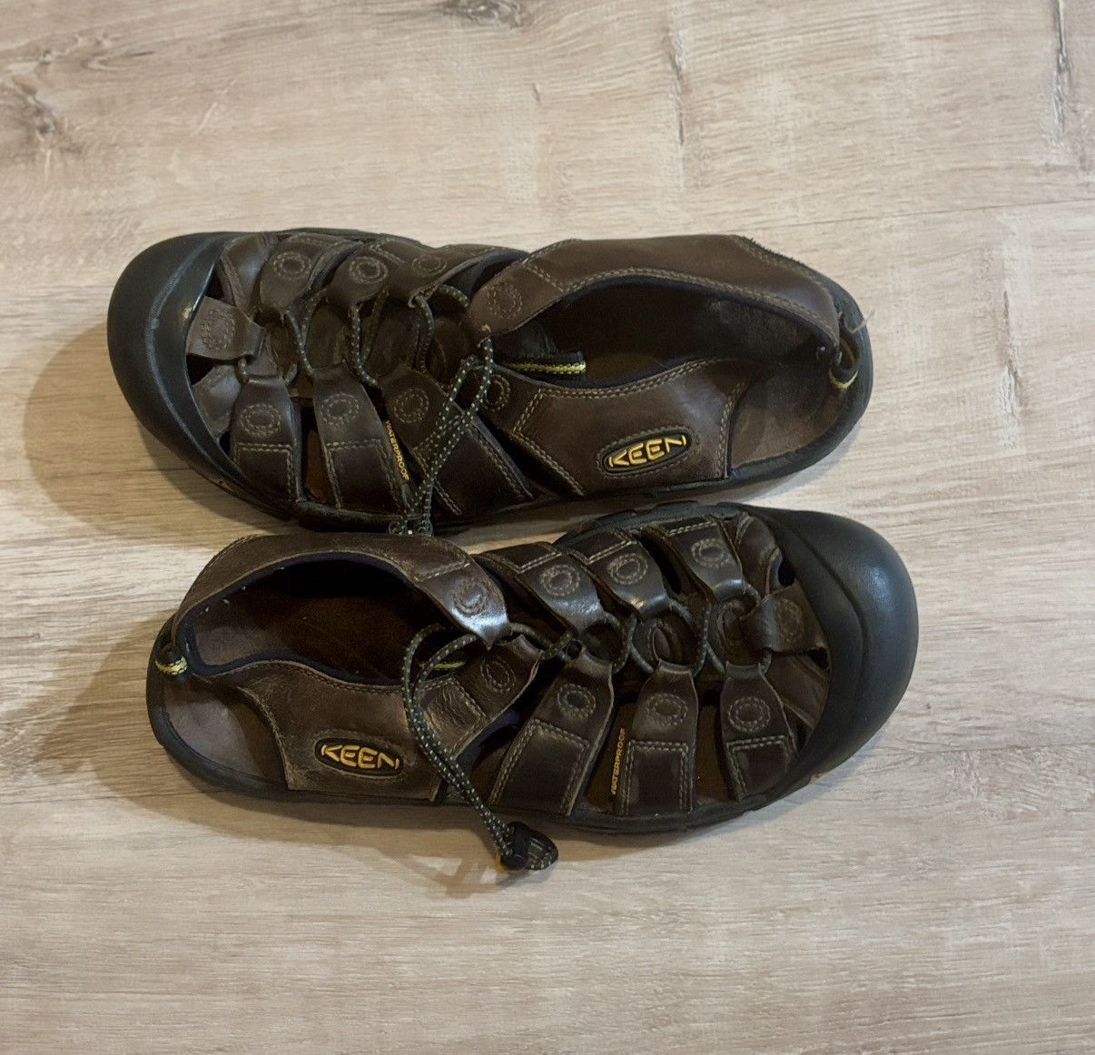 Keen Newport H2 Leather Sandals Brown Waterproof 10