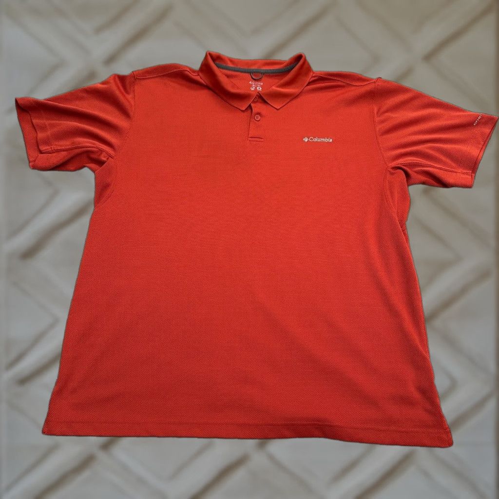 Vintage Columbia Polo Shirt Men XXL Red Short Sleeve Omni Shade PFG Utilizer Shirt Casual Outdoor Fishing Golf Walking - Columbia Size US XXL / EU 58 / 5 - 1 Thumbnail