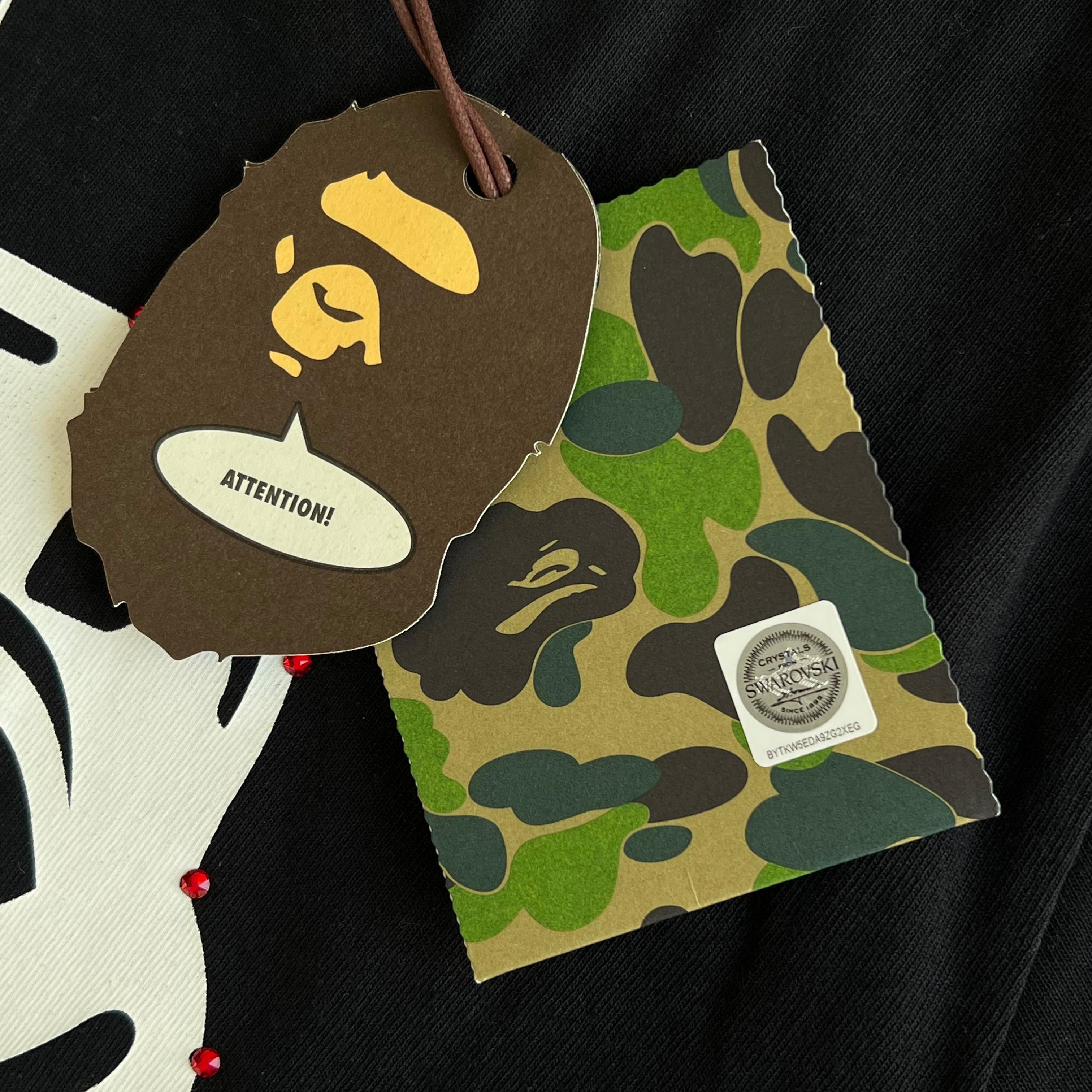 Bape × Swarovski Bape x Swarovski Tiger Tee Black Size US S / EU 44-46 / 1 - 3 Thumbnail