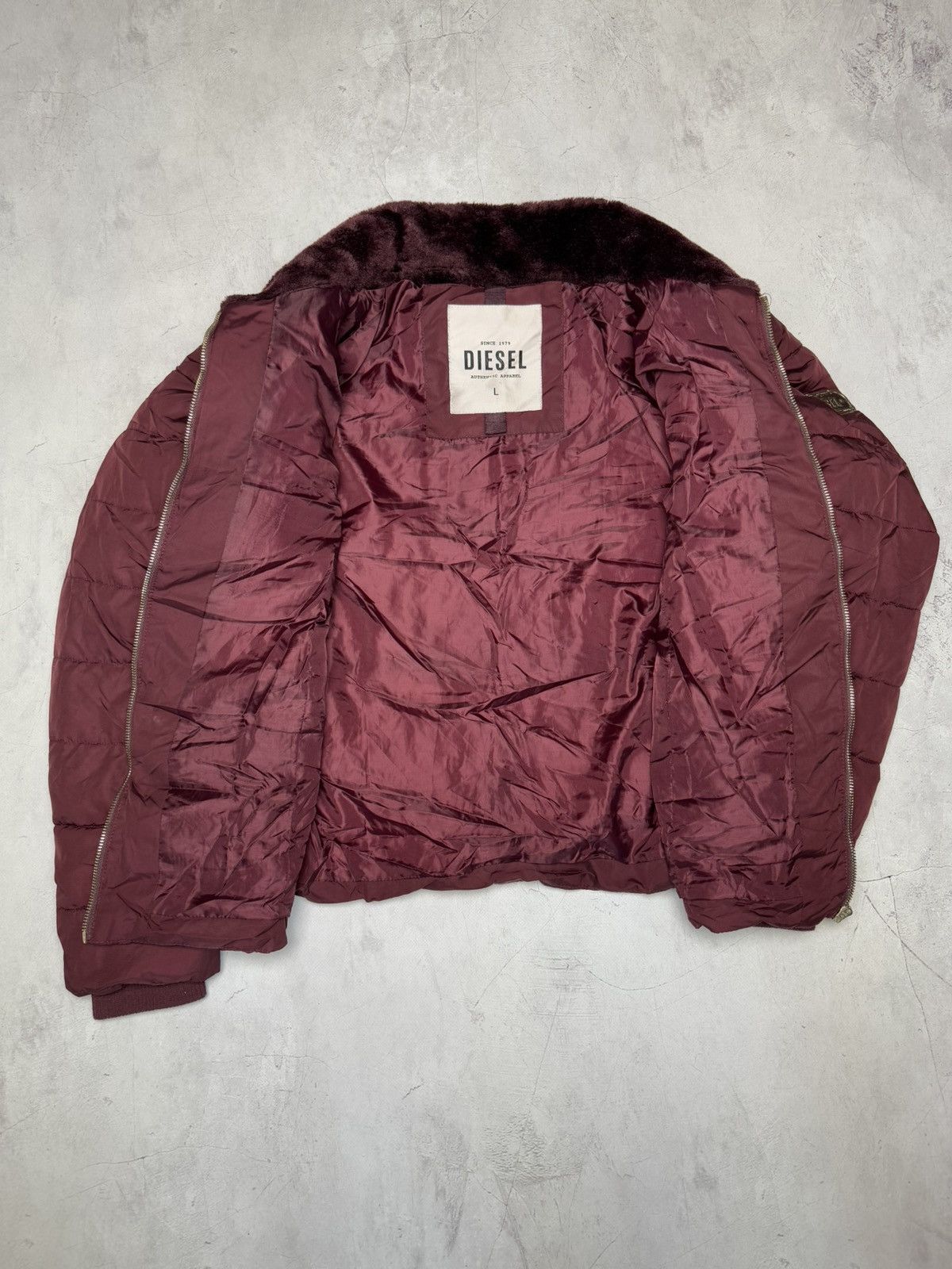 Diesel × Vintage Diesel Jacket Women’s Vintage Red Size L / US 10 / IT 46 - 11 Thumbnail