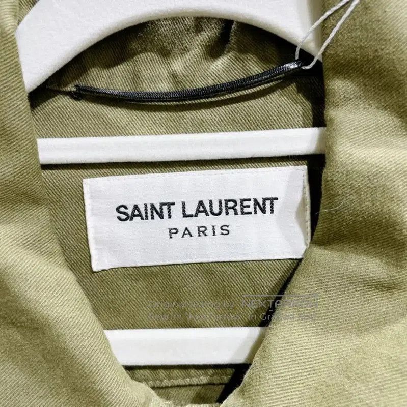 Yves Saint Laurent Saint Laurent Green Cotton Women's Jacket . Size M / US 6-8 / IT 42-44 - 7 Thumbnail