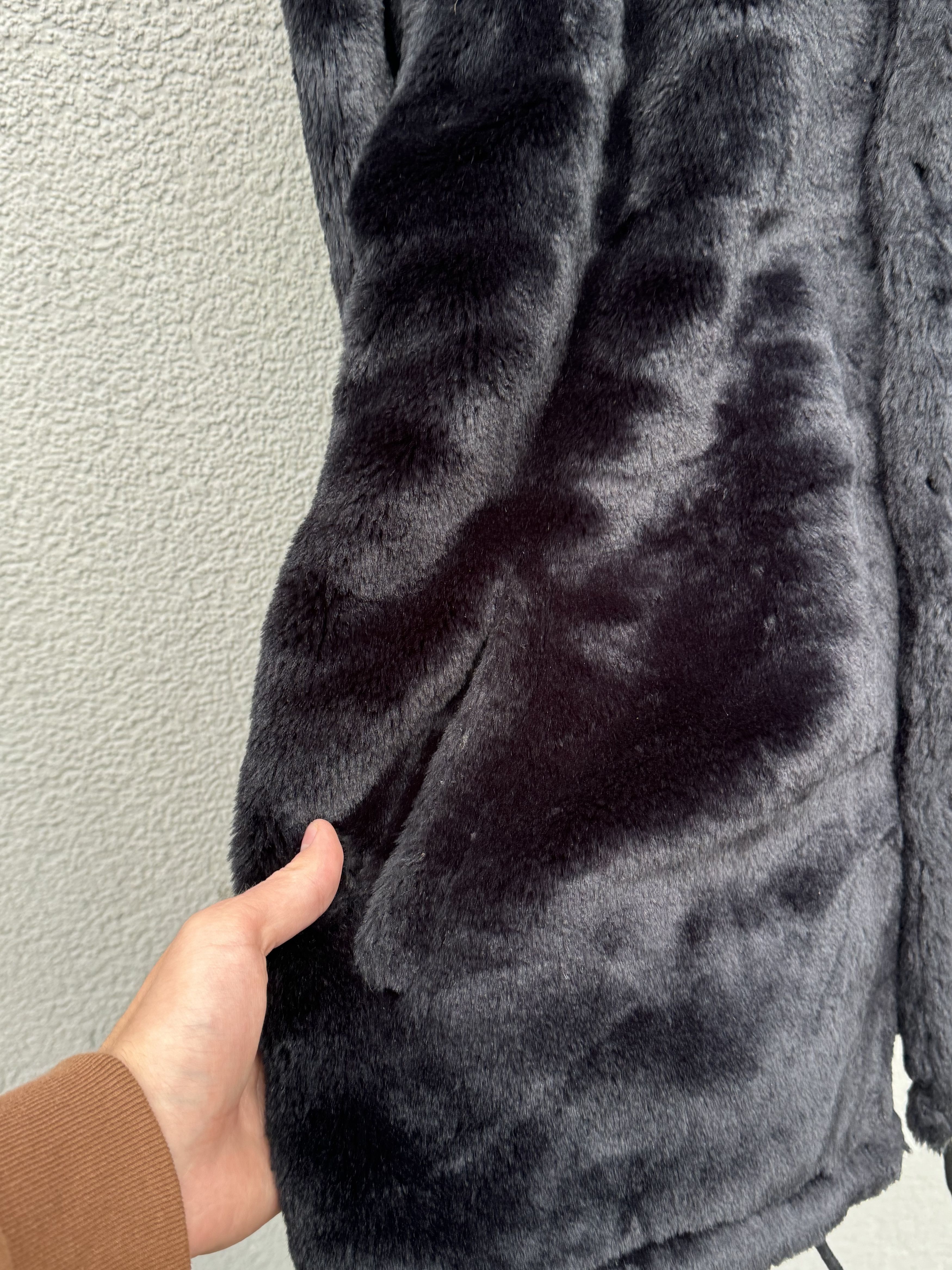 Japanese Brand The Hundreds Black Fur Jacket Size L Size US L / EU 52-54 / 3 - 6 Thumbnail