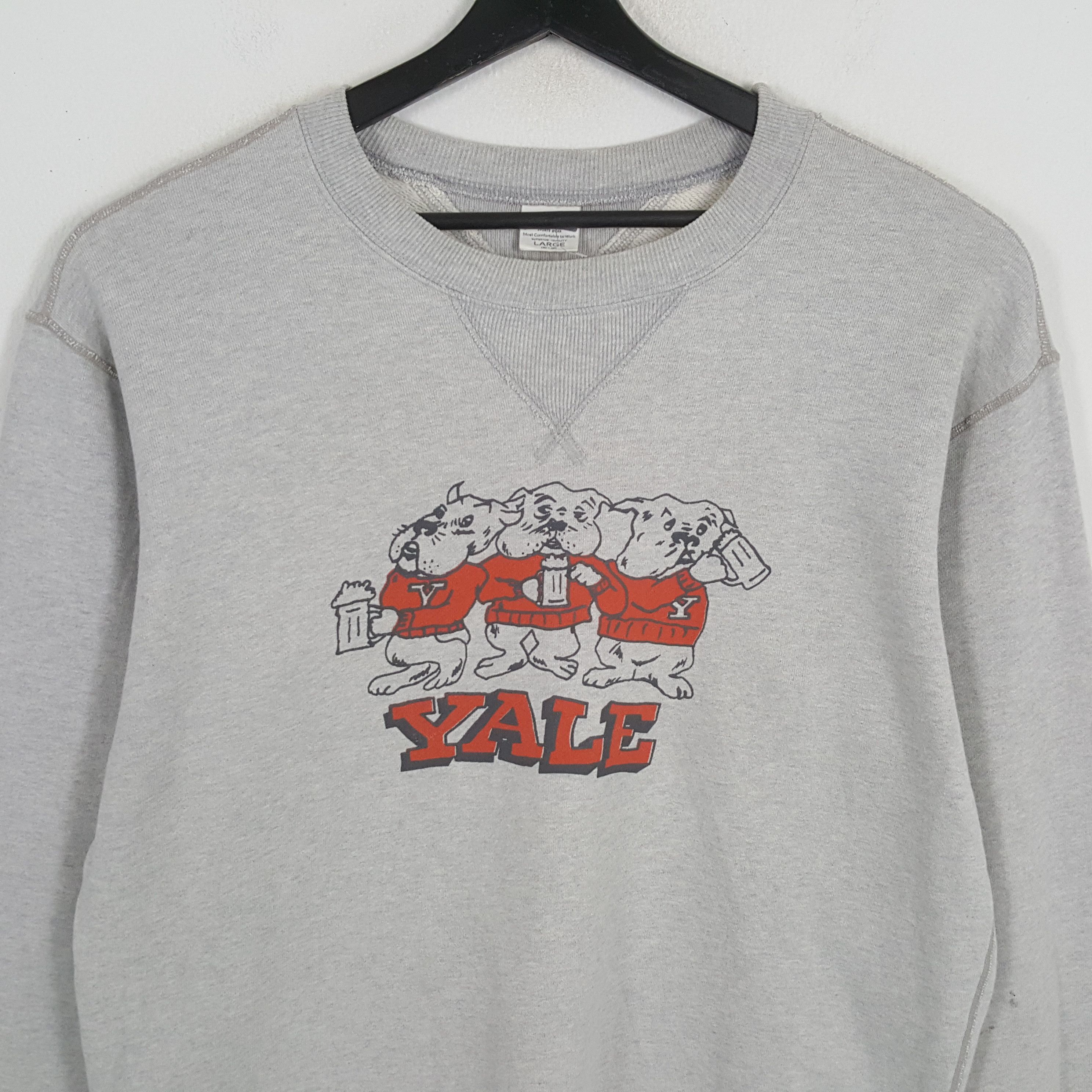 Vintage YALE Streetwear Style Sweatshirt Size US L / EU 52-54 / 3 - 2 Thumbnail