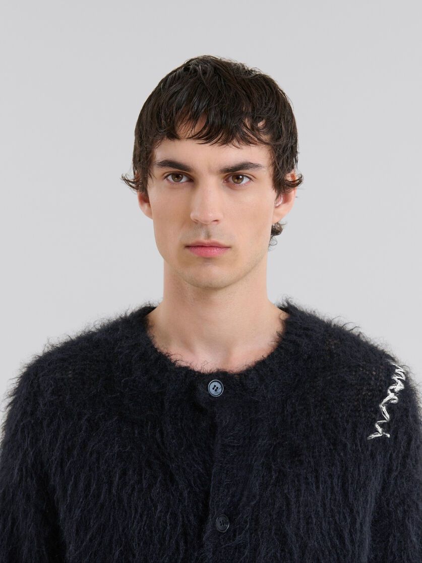 Marni o1f1d3z0126 Brushed Mohair Cardigan in Navy Size US M / EU 48-50 / 2 - 4 Thumbnail