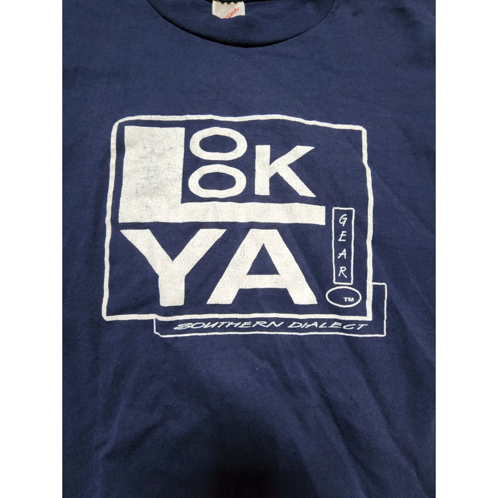 Jerzees VINTAGE 90s Jerzees T-Shirt Mens M Look Ya Gear Double Sided Hip Hop Urban Blue Crew Neck Short Sleeve Cotton 1990s 90s Men’s T-Shirt Size US M / EU 48-50 / 2 - 3 Thumbnail