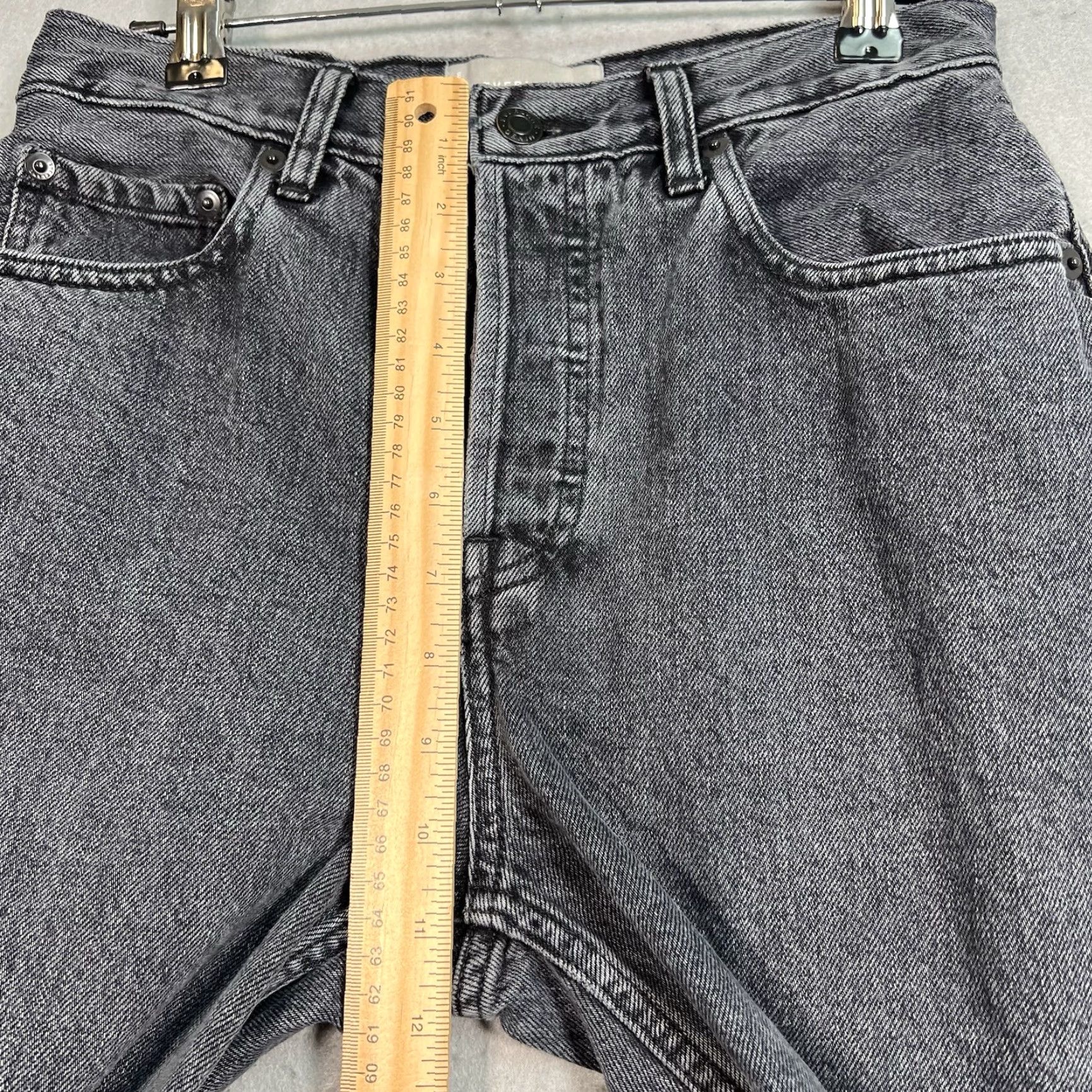 Everlane VINTAGE Everlane Jeans Womens Size 26 Black Organic Cotton Tapered Leg 90s Style Boyfriends? Size 26" / US 2 / IT 38 - 7 Thumbnail