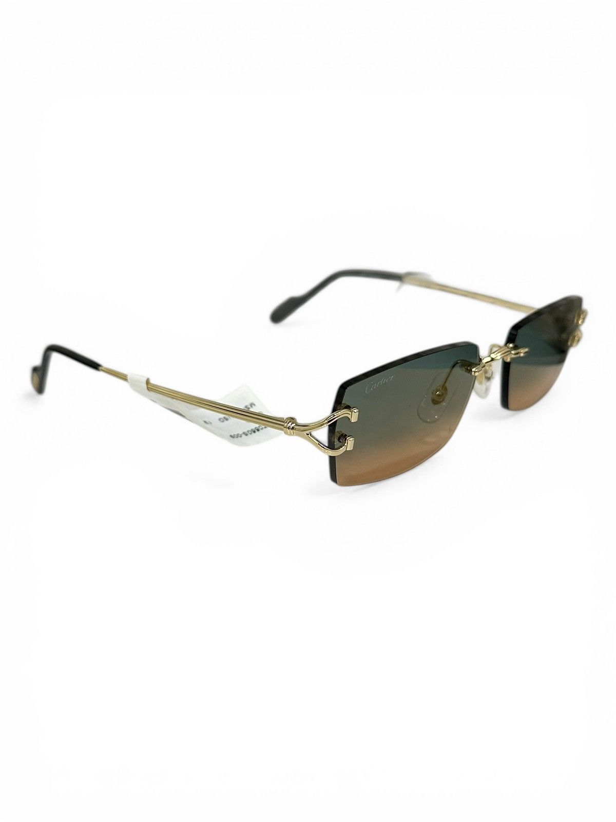 Cartier Cartier Rectangle Ombre Rimless Sunglasses CT0550S Size ONE SIZE - 2 Thumbnail