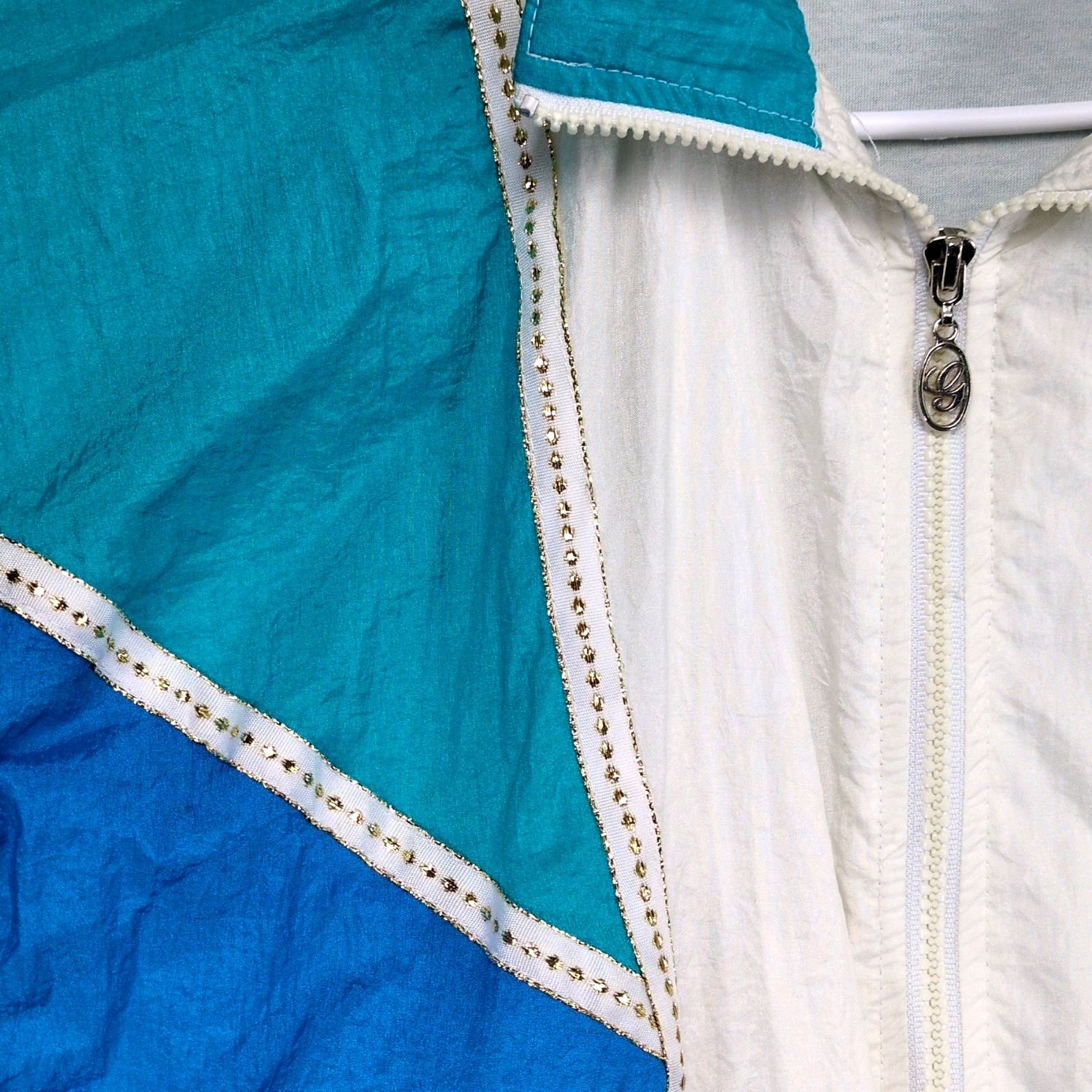 Vintage Vtg 80s G Casual Women's S Full Zip Windbreaker Track Jacket Size S / US 4 / IT 40 - 6 Thumbnail