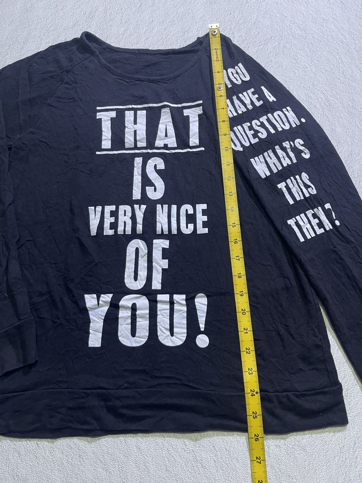 Hysteric Glamour Y2K LONG SLEEVE TSHIRT WITH WRITING MOTIF IFSIXWASNINE STYLE Size US M / EU 48-50 / 2 - 6 Thumbnail
