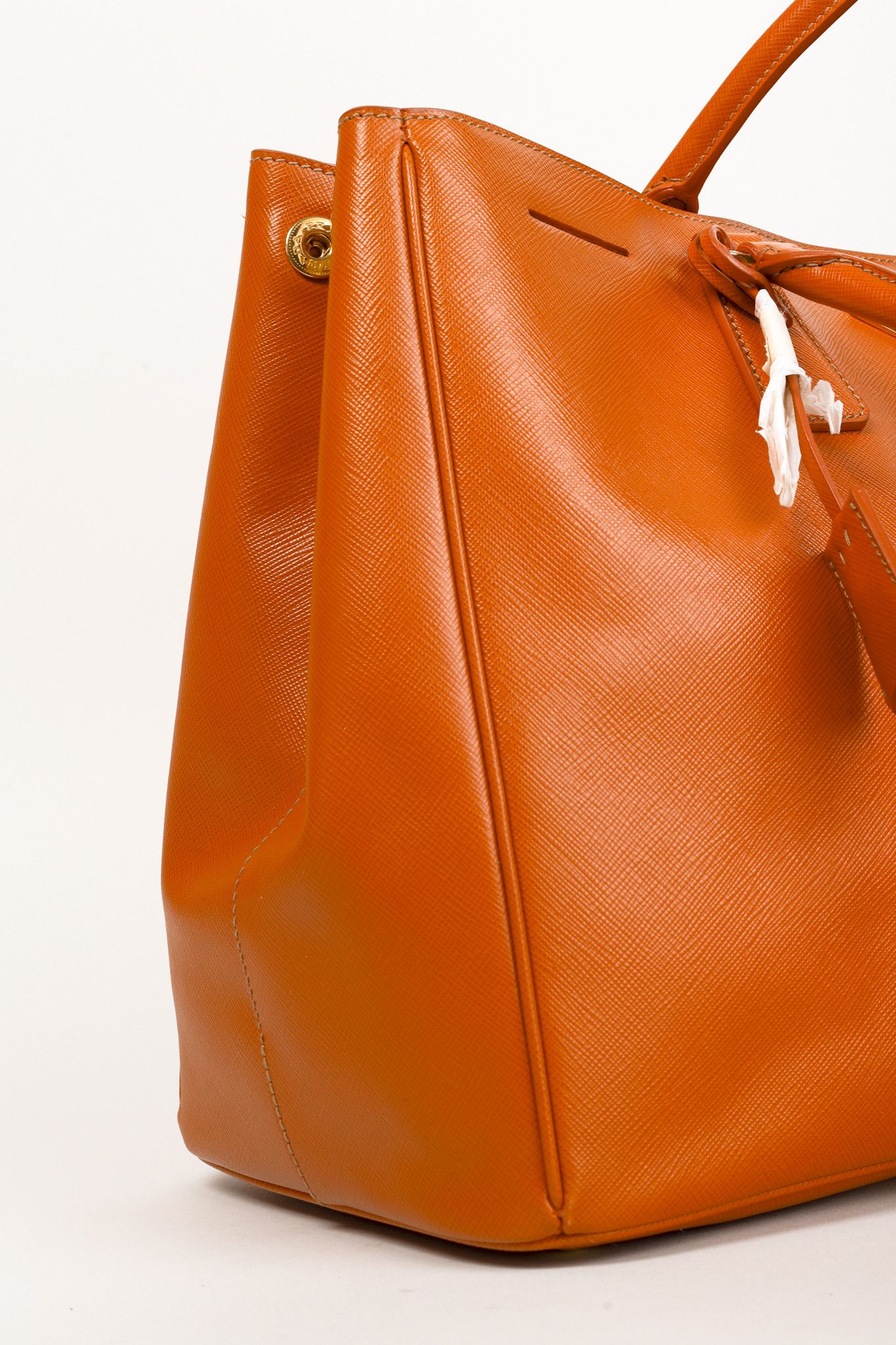 Prada Prada Orange Papaya Saffiano Lux Tote Bag BN1844 Size ONE SIZE - 10 Thumbnail