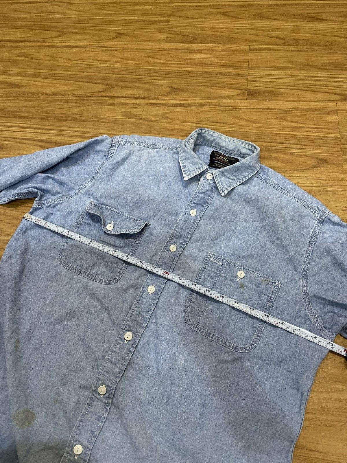 RRL Ralph Lauren RRL Ralph Lauren Western Denim L/S Button Up Shirt Size US L / EU 52-54 / 3 - 8 Thumbnail