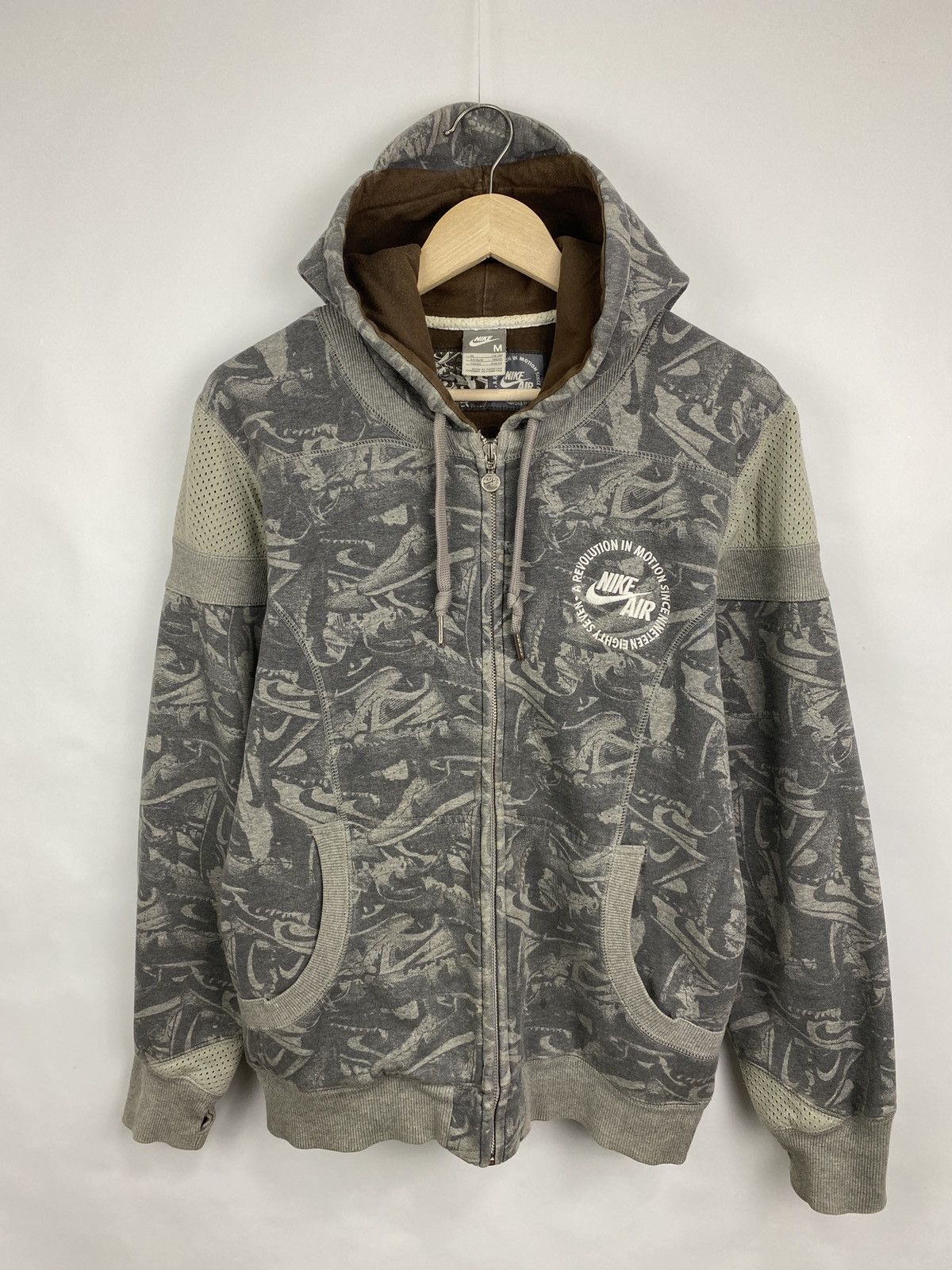 Nike 🇺🇸 Vintage 90s Nike Athletic Zip Hoodie Rare Retro Y2K Size US M / EU 48-50 / 2 - 3 Thumbnail