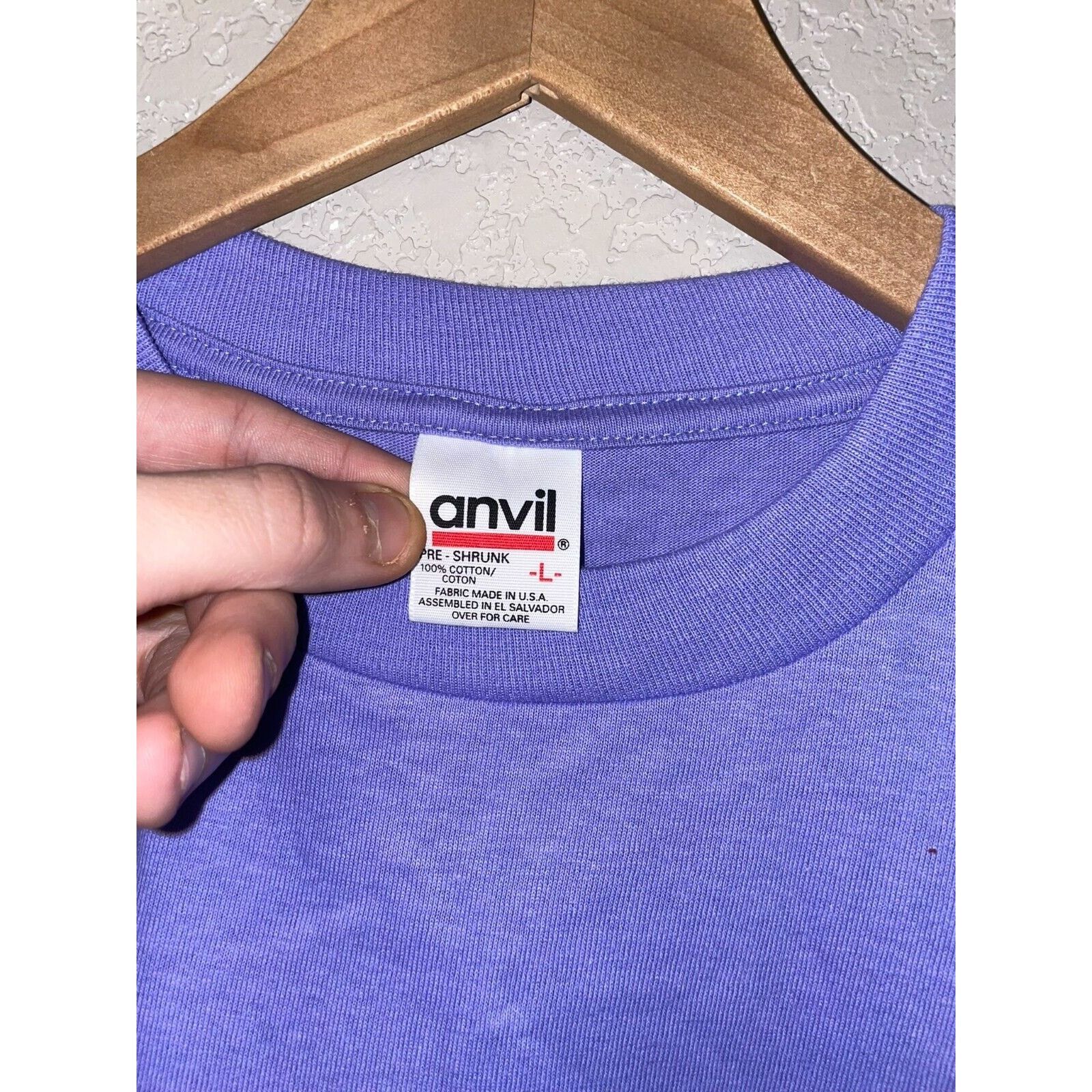 Anvil Vintage Pennsylvania Shirt PA Purple Tee 90s VTG Anvil Large Size US L / EU 52-54 / 3 - 6 Thumbnail