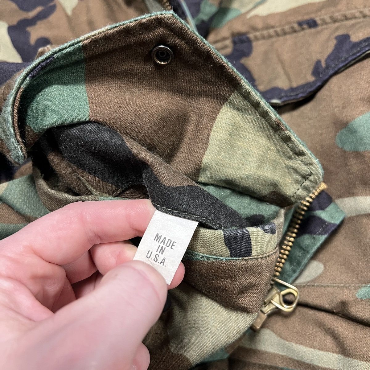 Alpha Industries Vintage Alpha Industries M-65 Field Jacket Woodland Camo 90s Size US M / EU 48-50 / 2 - 17 Thumbnail