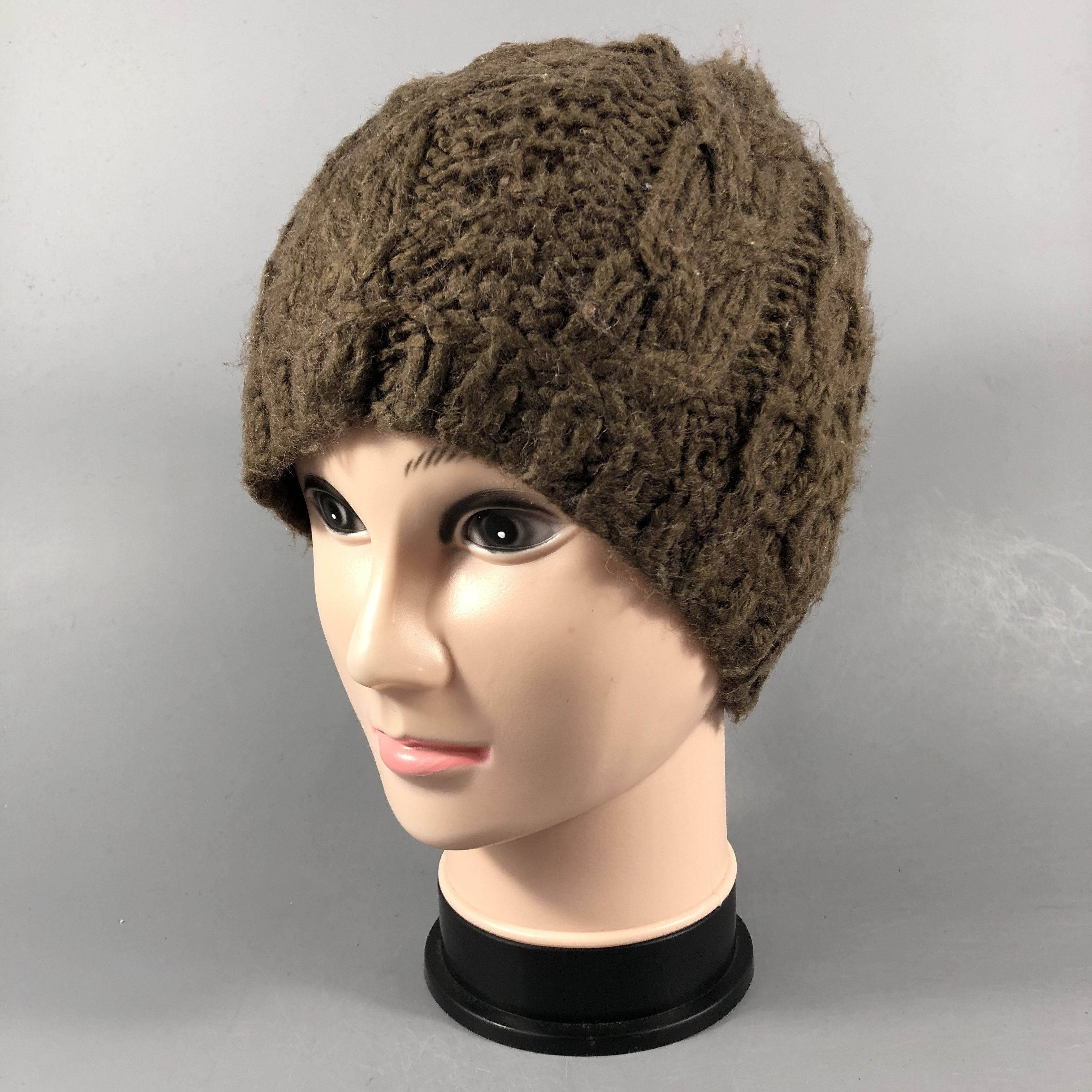 Japanese Brand Japanese Brand Crochet Cable Knit Beanie Snowcap Hats Size ONE SIZE - 2 Thumbnail