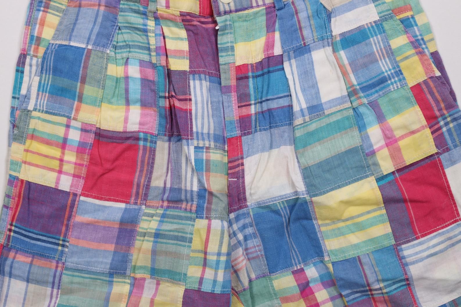 Izod Vintage 90s Izod Rainbow Madras Plaid Golf Chino Shorts Size US 32 / EU 48 - 3 Thumbnail