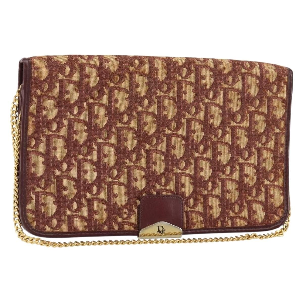 Dior Christian Dior Vintage Chain Flap Shoulder Bag Diorissimo Canvas Size ONE SIZE - 1 Thumbnail