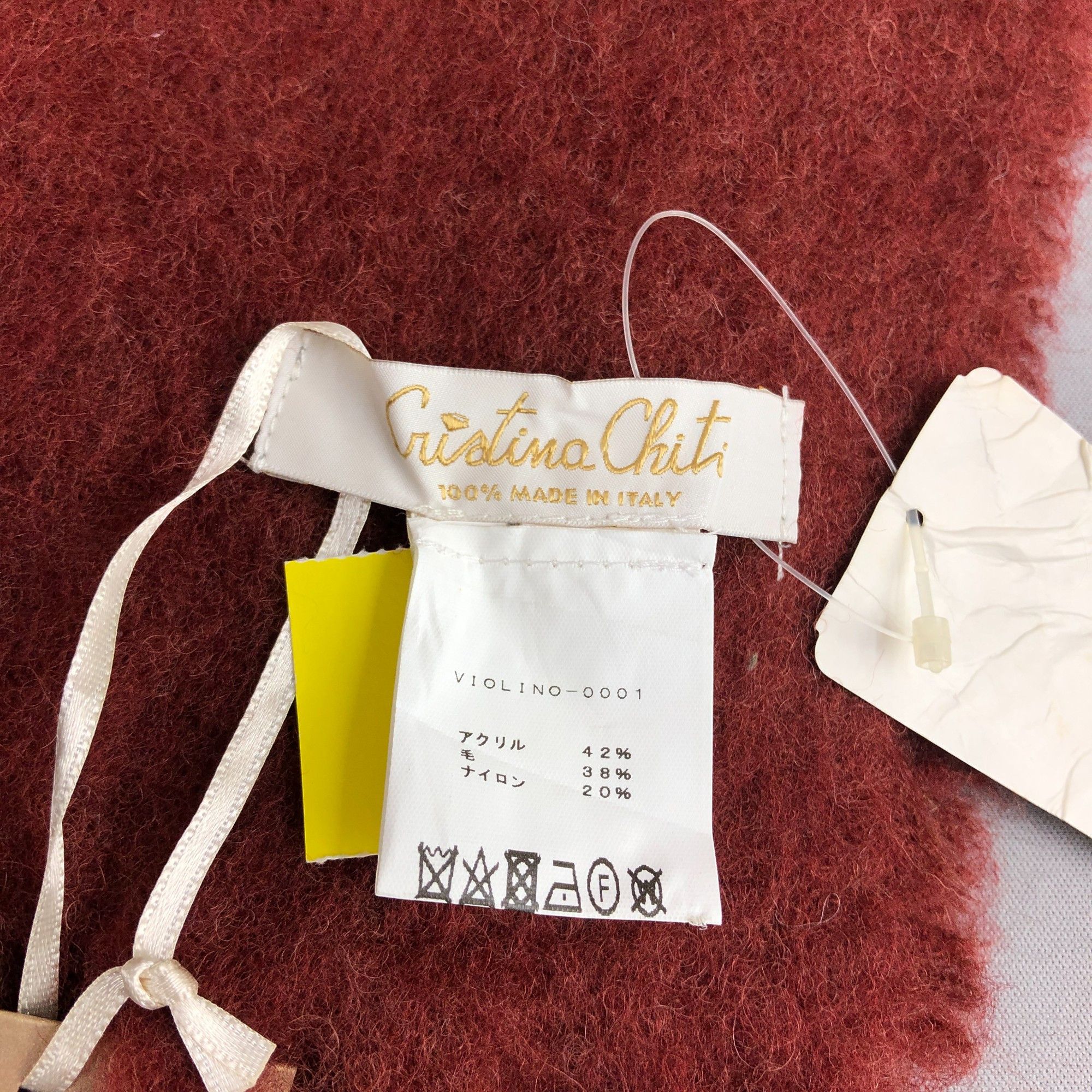 Vintage NWT Vintage Cristina Chiti Scarf Long Wool Shawl Scarves. Size ONE SIZE - 5 Thumbnail