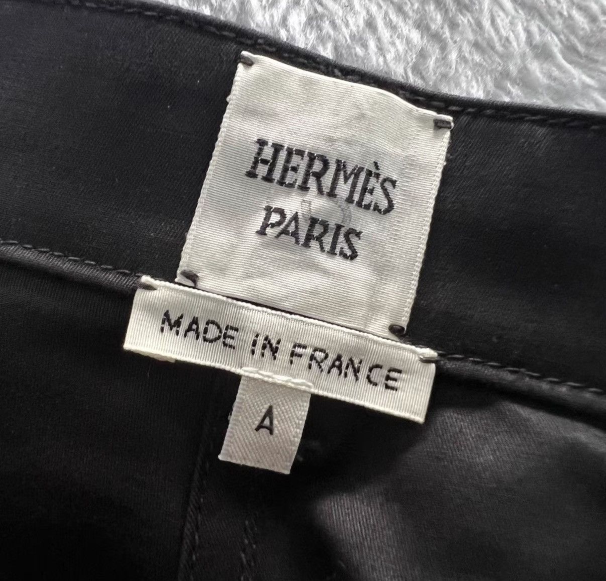 Hermes Hermès Black Straight-Leg Trousers J41 Size 25" / US 0 / IT 36 - 3 Thumbnail