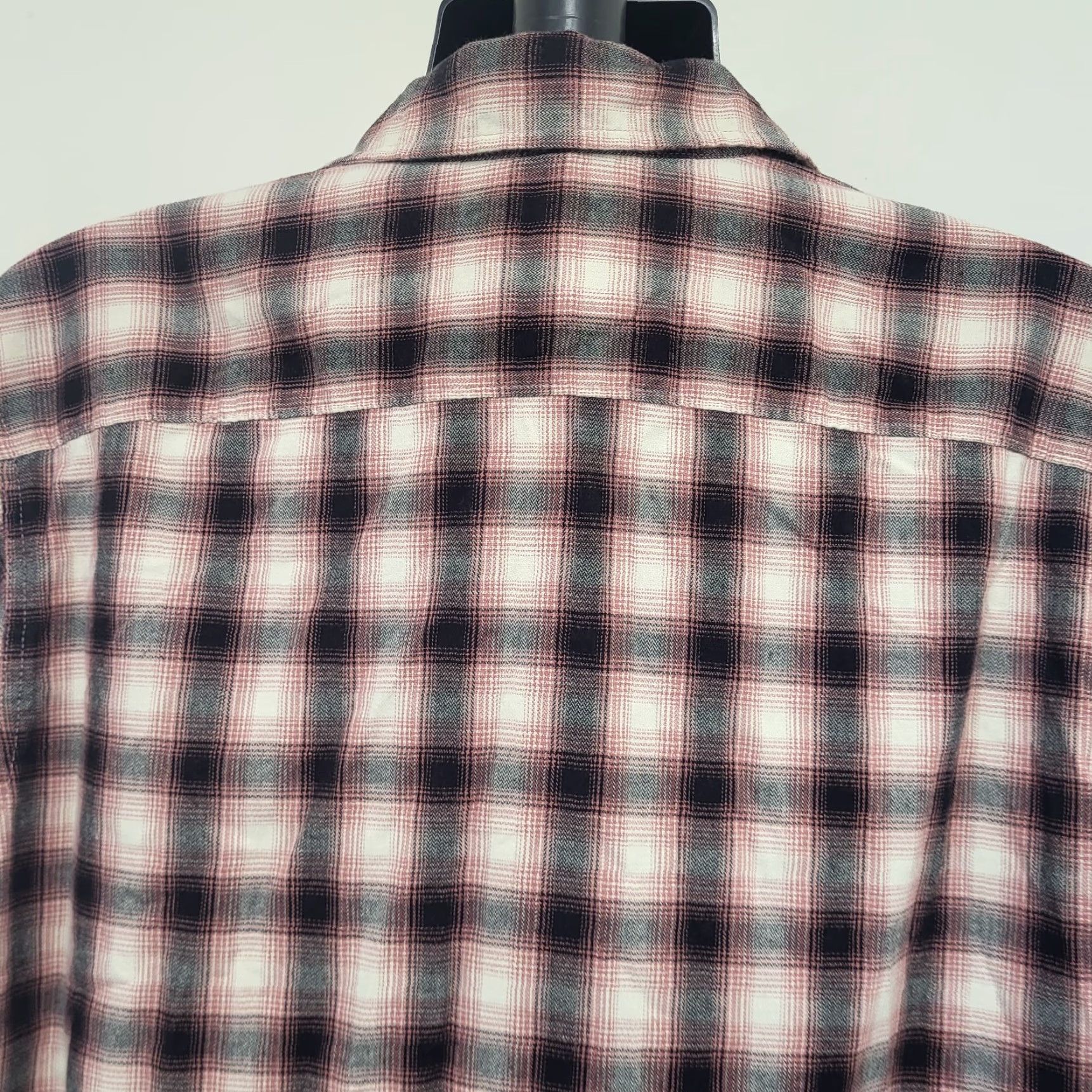 Wrangler Wrangler Shirt Western Plaid Long Sleeve Button-Up XL Tall Mens Coral Black Multicolor Casual Workwear Sed? (note: fix) Size US XL / EU 56 / 4 - 6 Thumbnail