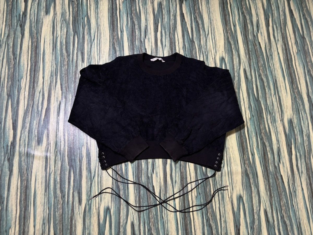 JOHN LAWRENCE SULLIVAN John Lawrence Sullivan "Dexter Sinister" Cropped Sweatshirt Size XXL / US 16-18 / IT 52-54 - 1 Thumbnail