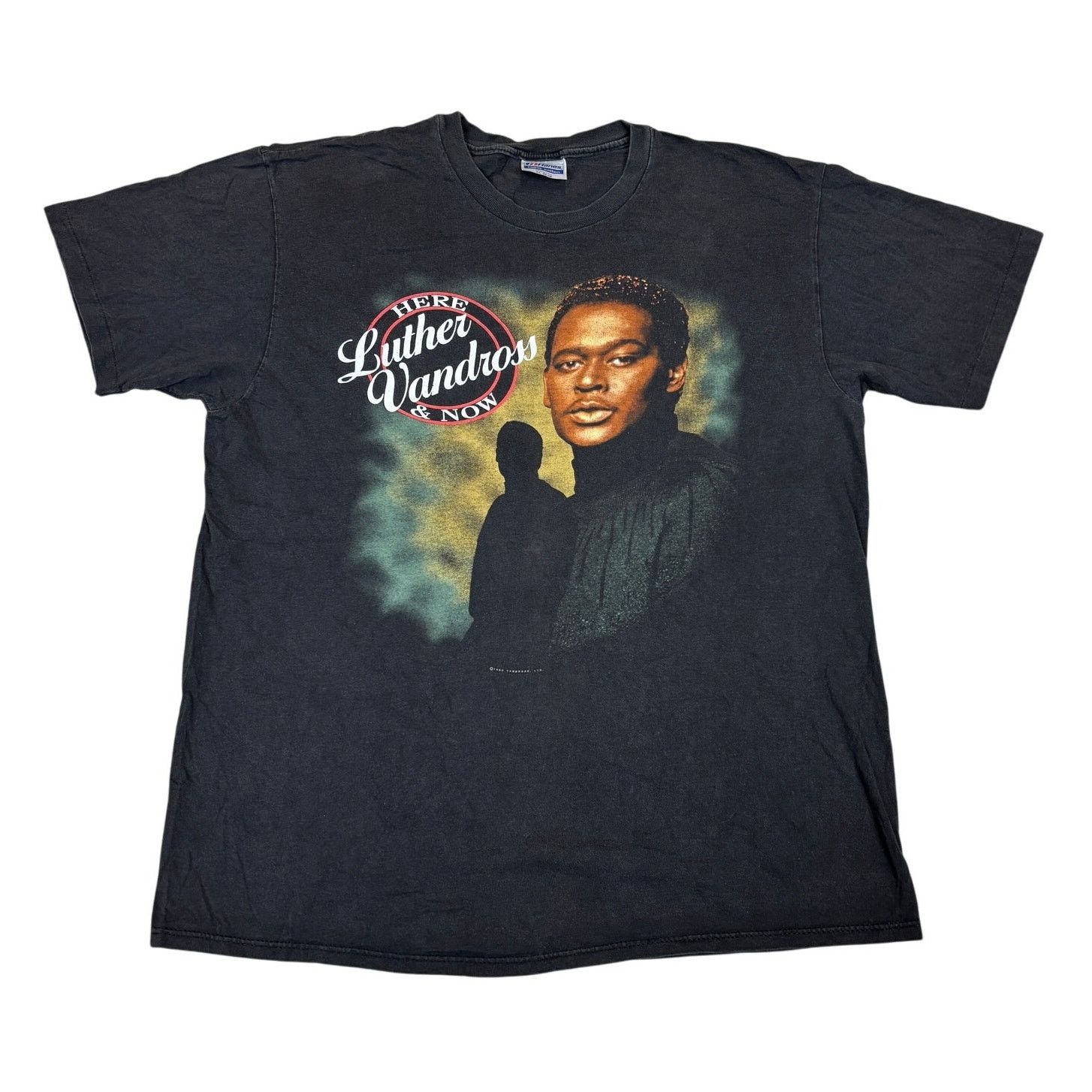 Band Tees × Hanes × Vintage VTG Luther Vandross Here & Now 1990 World Tour Shirt Mens XL Size US XL / EU 56 / 4 - 1 Thumbnail
